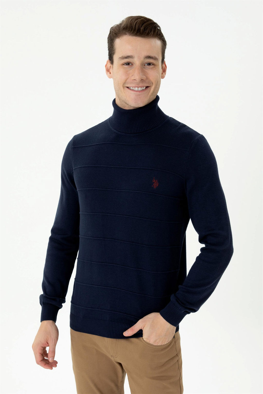 U. S. Polo Assn Мужской темно-синий свитер - U.s. polo assn фото 8