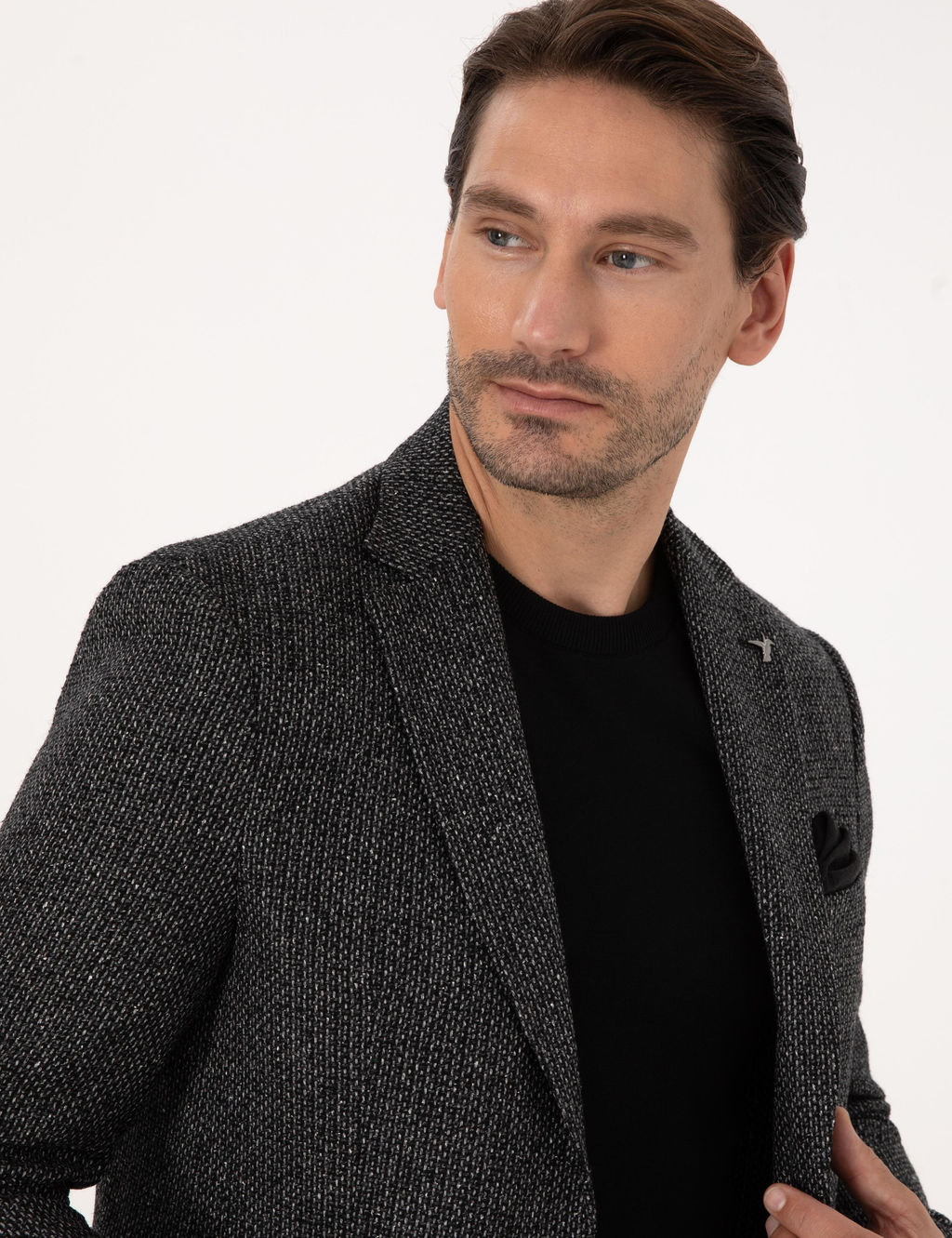 Siyah Slim Fit Ceket - Cacharel фото 2