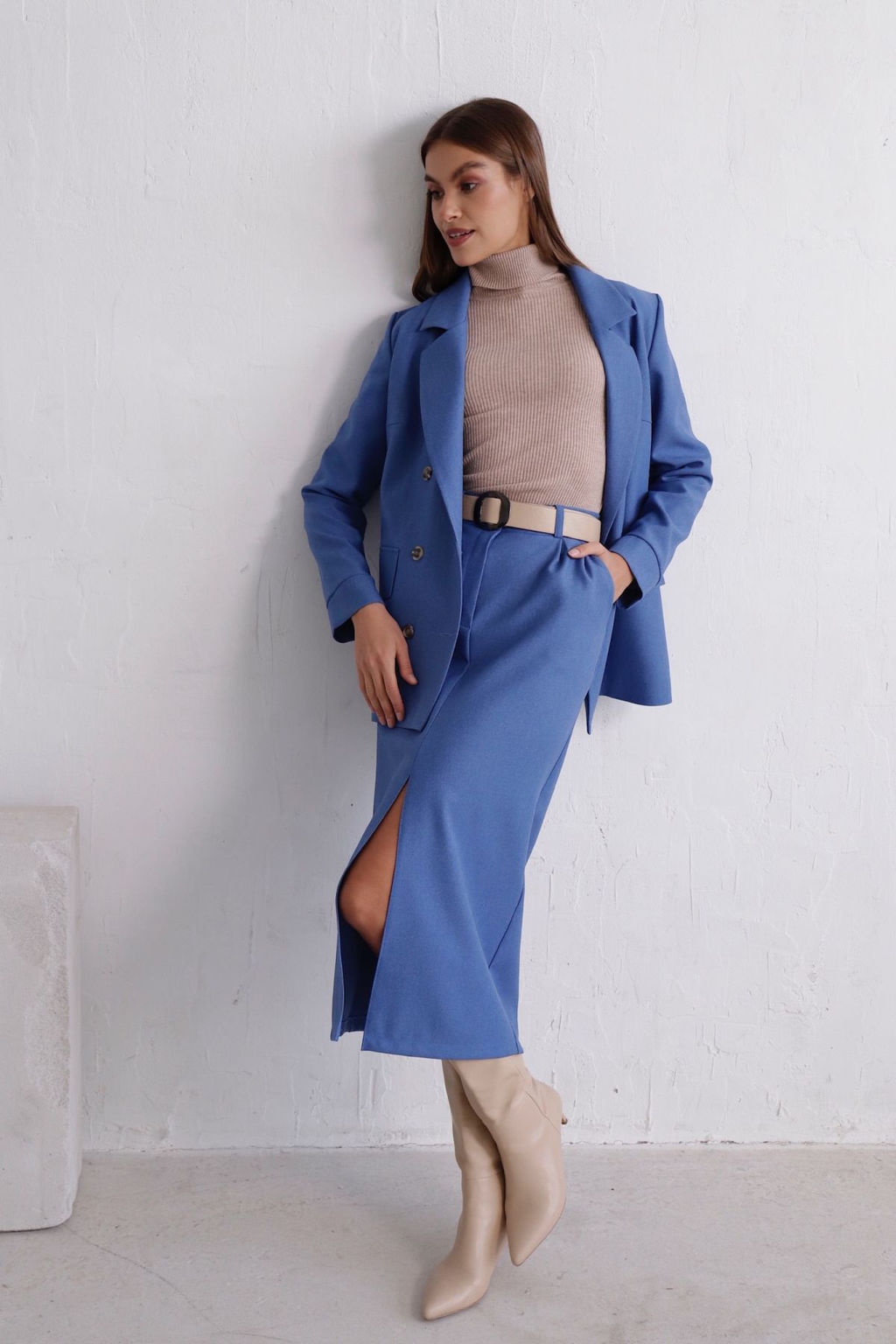 11826 Жакет двубортный голубой - Martichelli фото 2