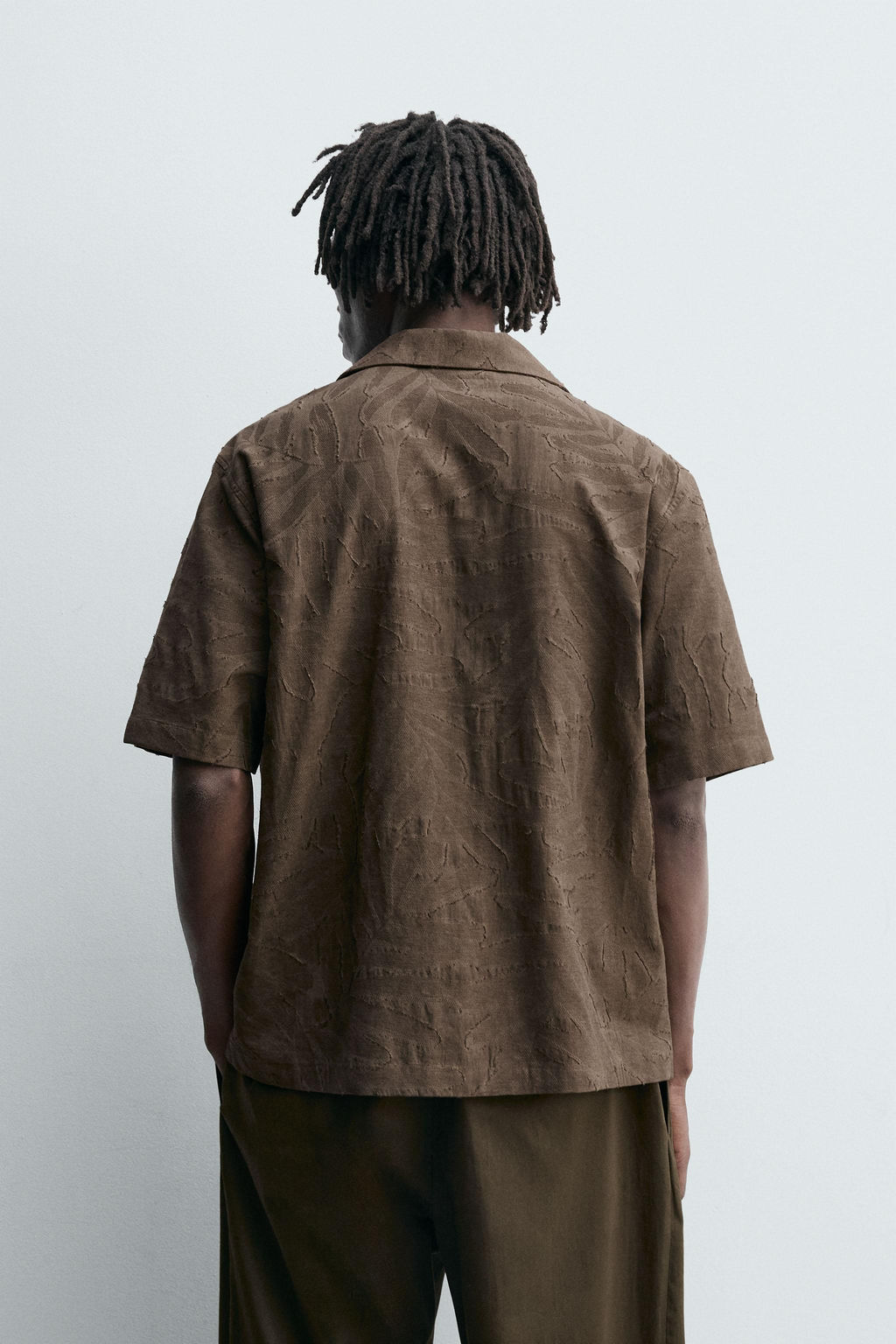 FLORAL JACQUARD SHIRT - Zara фото 3