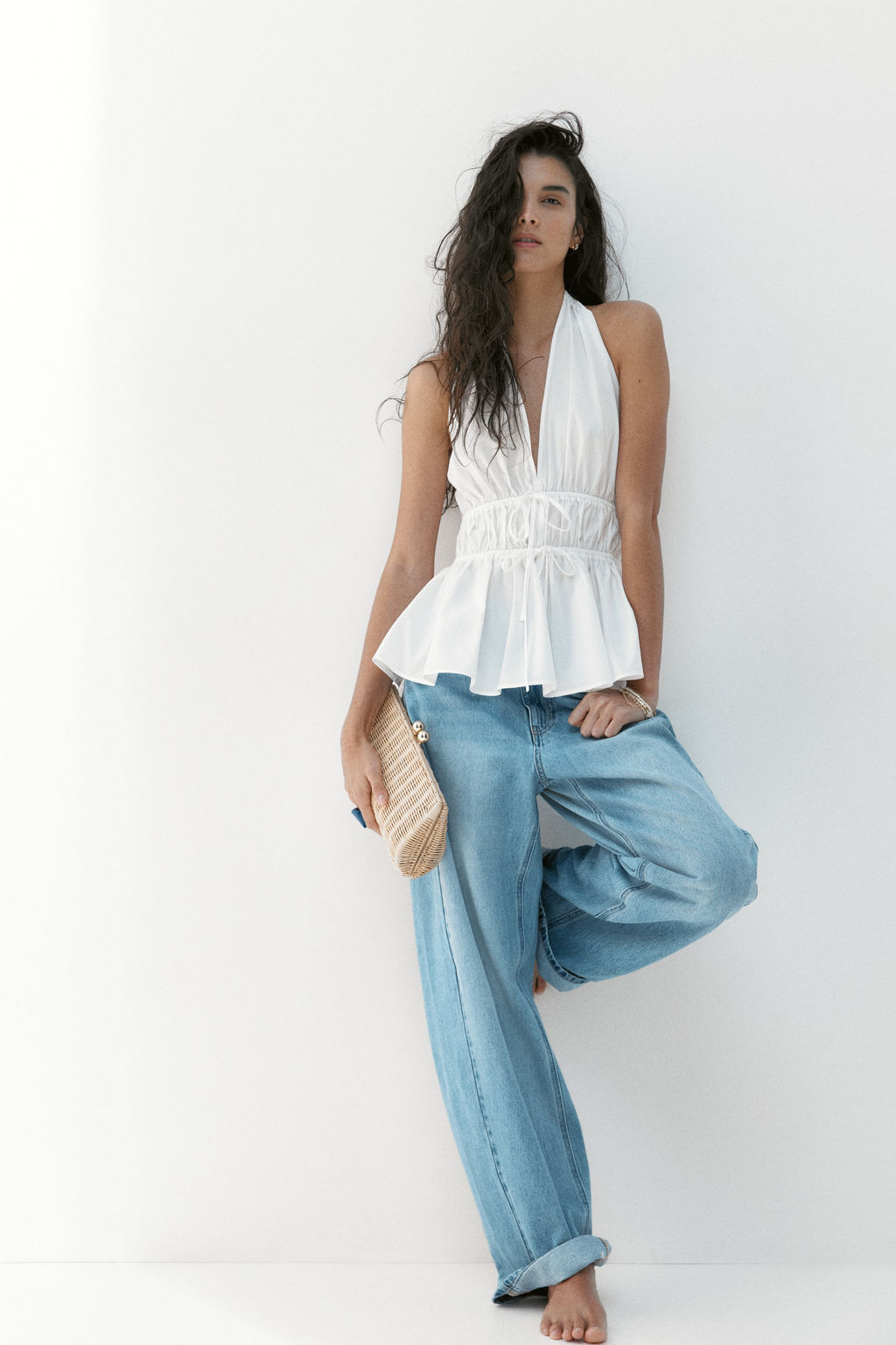 Top halter con peplum - H&m фото 8