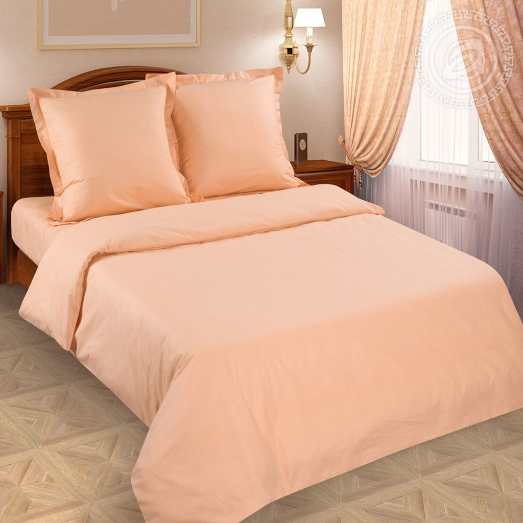 Пододеяльник Персик 205х215/1 шт. DE LUXE "Радуга"