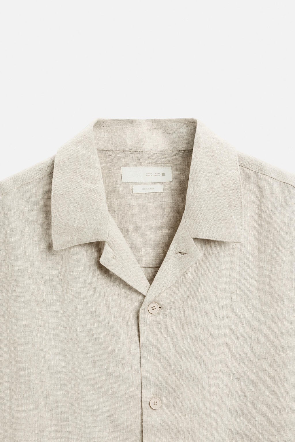 100% LINEN SHIRT - Zara фото 8
