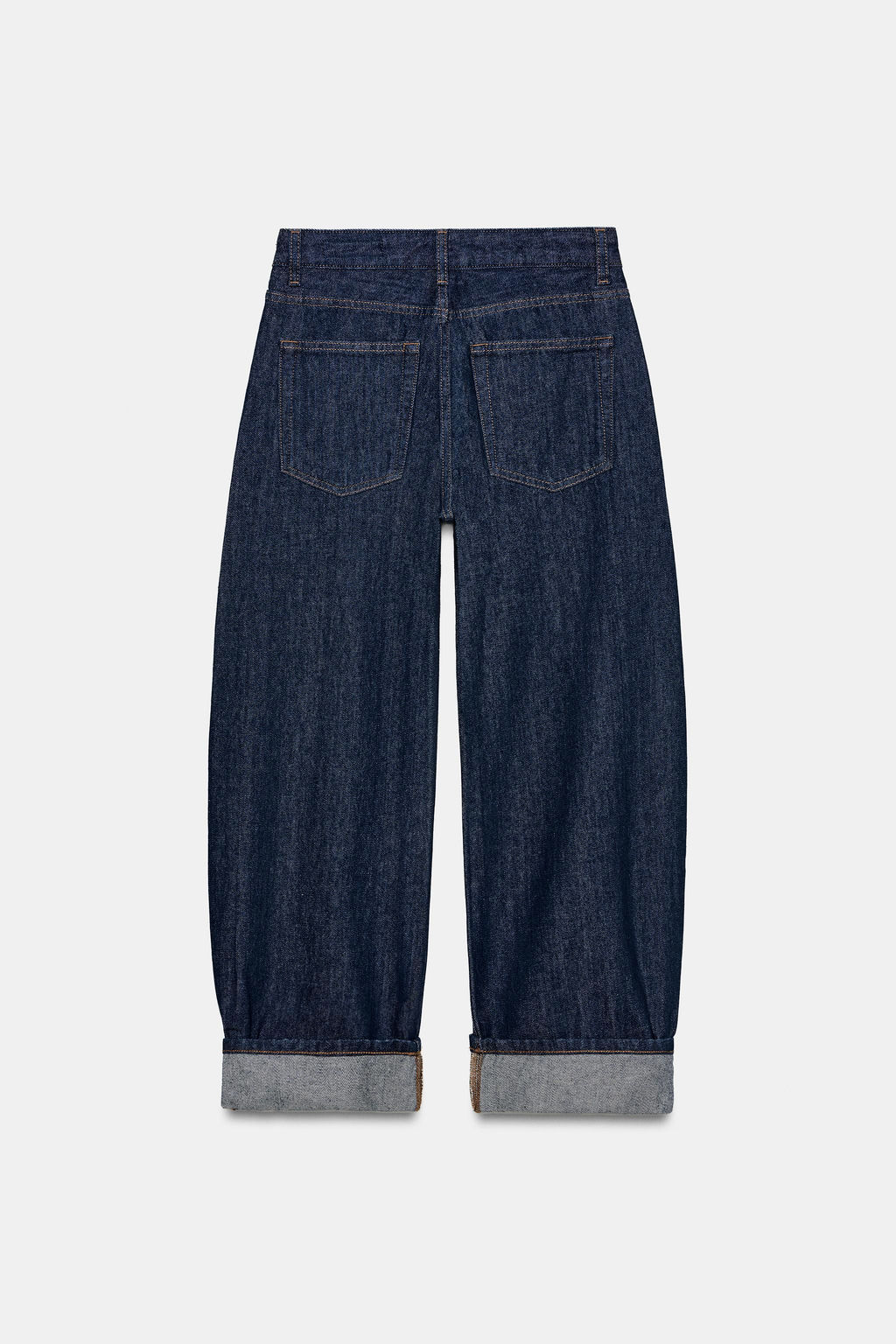 JEANS ZW COLLECTION BALLOON TIRO MEDIO / Azul - Zara фото 5