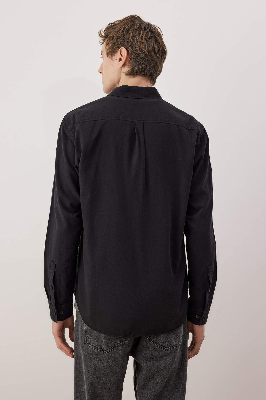 TRENDYOL MAN Haki Unisex Regular Fit %100 Pamuklu Keten Gorunumlu Fit Gomlek TMNSS23GO00099 - Trendyolmilla фото 54