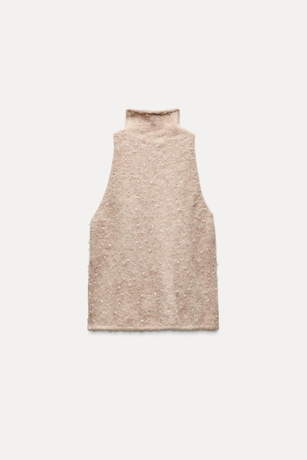 BEADED KNIT TOP - Zara фото 5