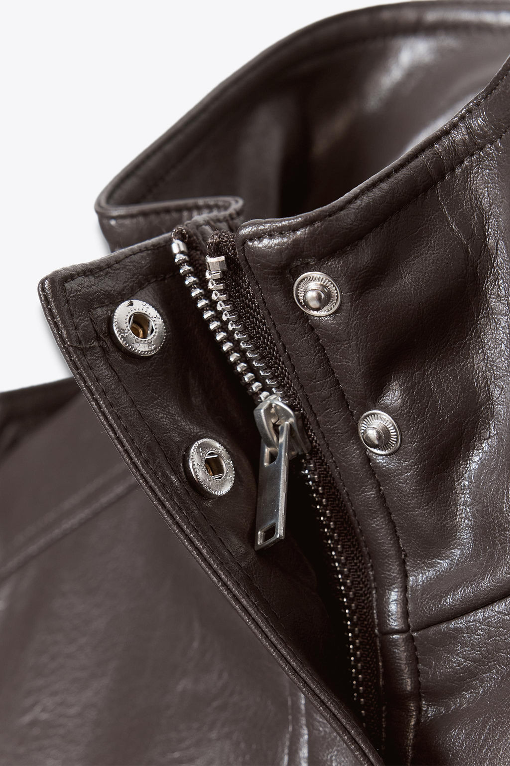 SHORT FAUX LEATHER JACKET - Zara фото 16