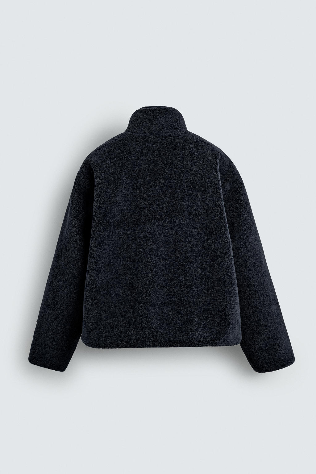 FAUX SHEARLING EFFECT JACKET WITH CONTRAST - Zara фото 7