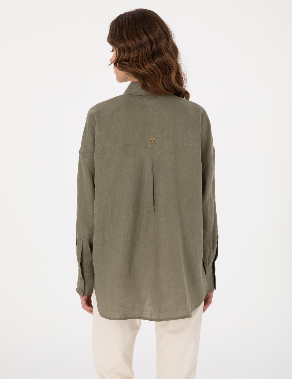 Haki Oversize Uzun Kollu G_mlek - Pierre cardin фото 6