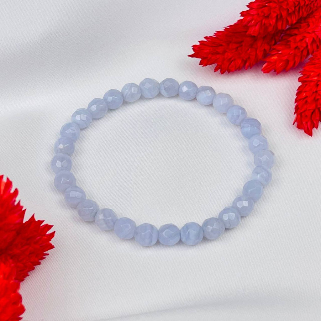 Браслет из Голубого агата 18 см