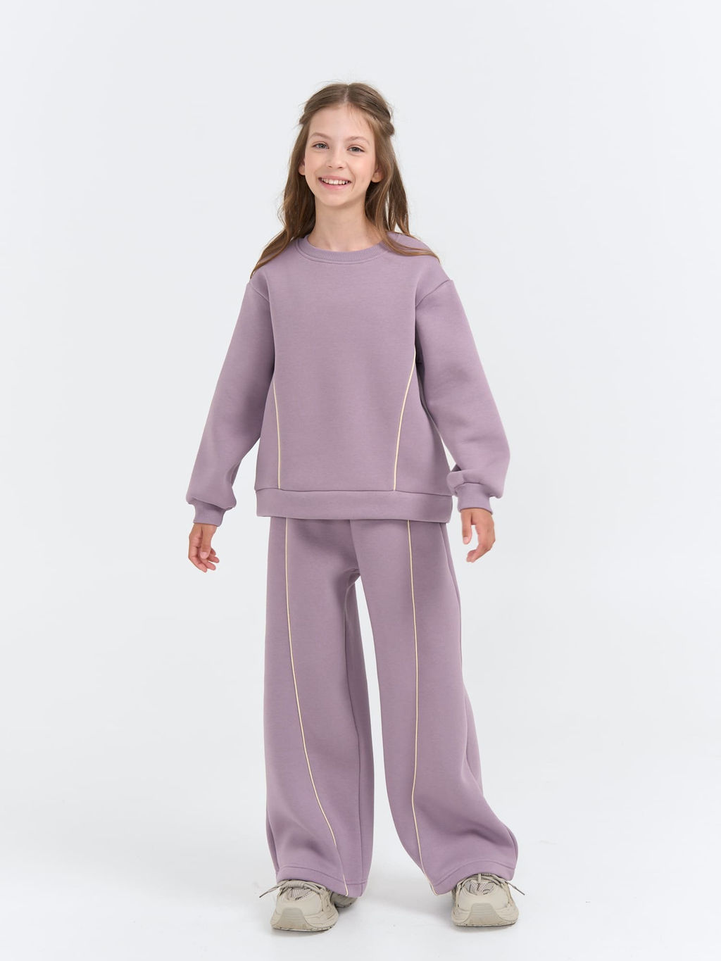 Брюки палаццо Вереск утепленные 7+ - Bungly фото 4