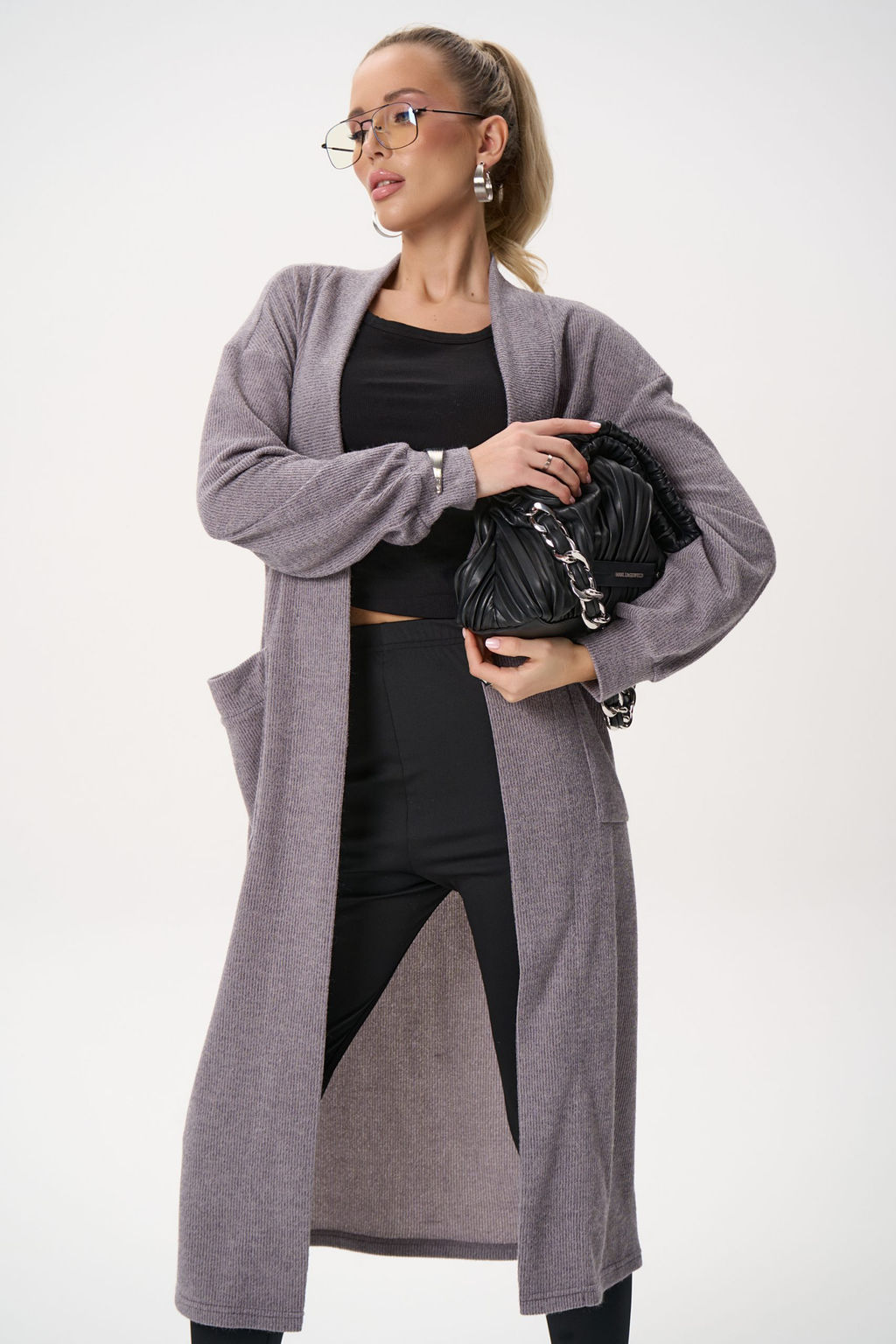 Кардиган Катрис (серый) - Эльза фото 12