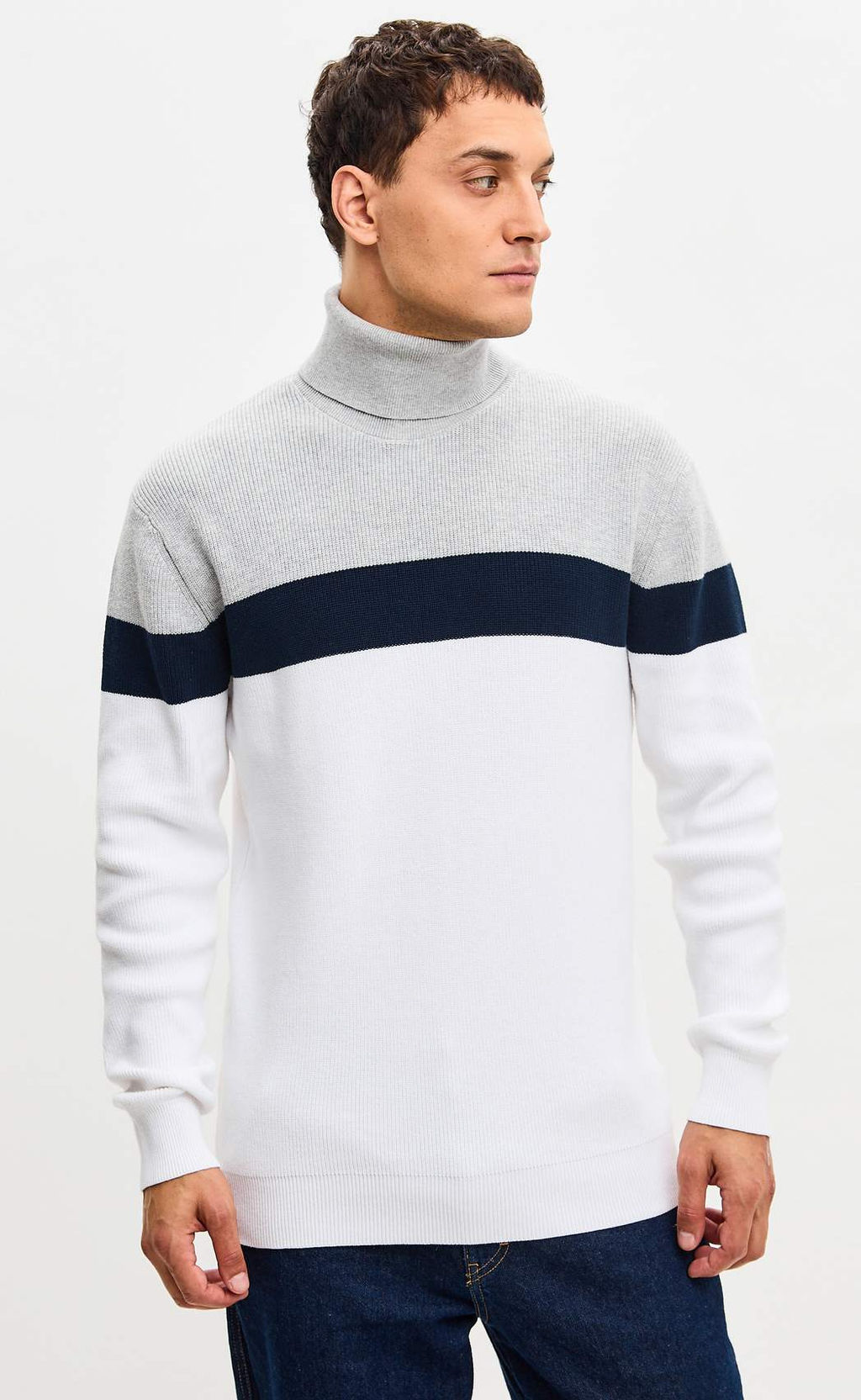 Джемпер P521-1569 white/grey - Primm фото 10