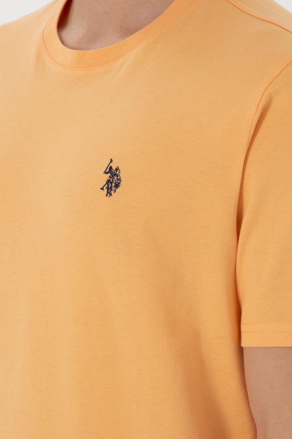 Erkek Regular Fit Bisiklet Yaka Turuncu Basic Ti__rt Sepette S_rpriz _ndirim - U.s. polo assn фото 7