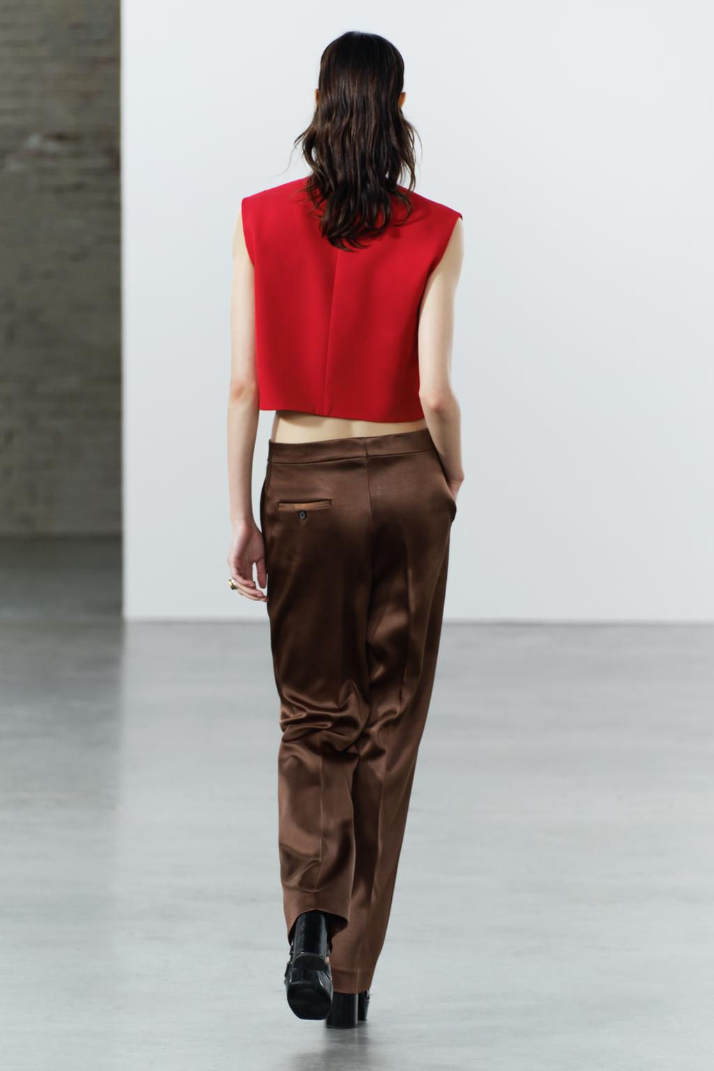 ZW COLLECTION BUTTONED WAISTCOAT TOP - Zara фото 5