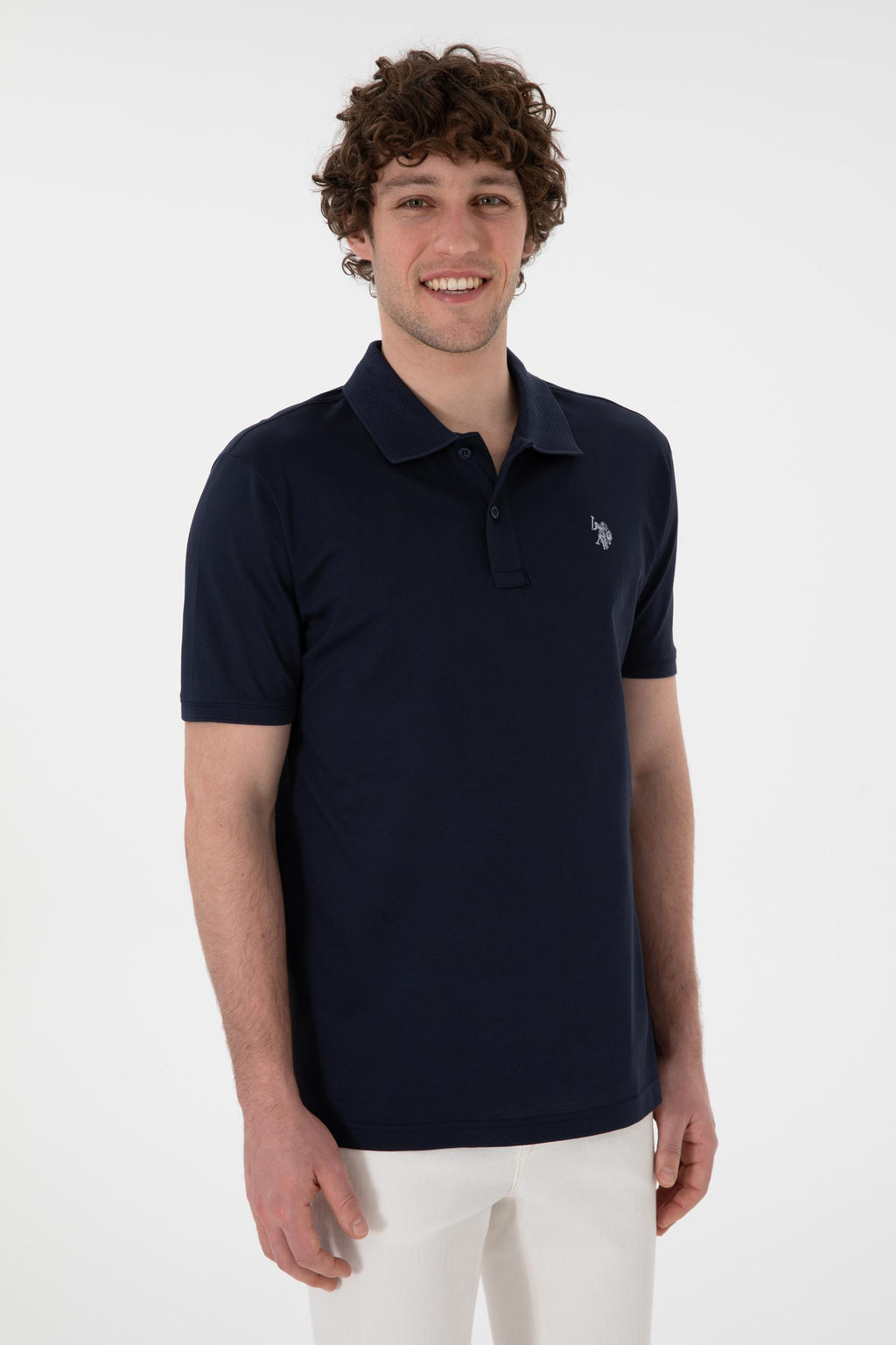 Erkek Regular Fit Polo Yaka Lacivert Basic Ti__rt Sepette S_rpriz _ndirim - U.s. polo assn фото 3