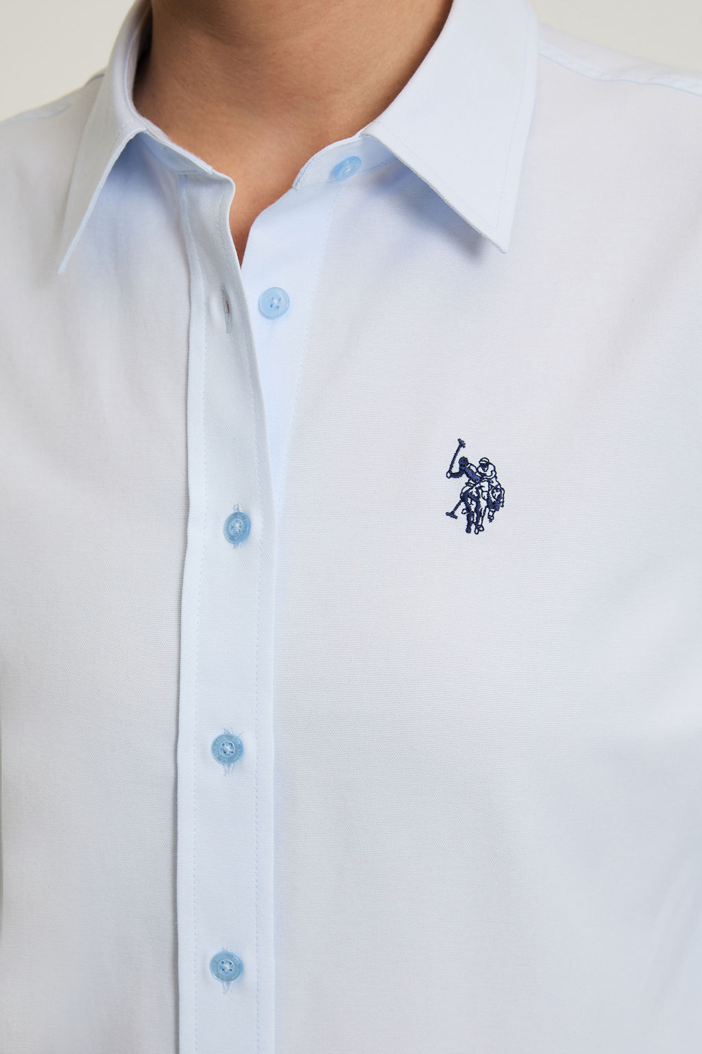 Kad_n A__k Mavi Uzun Kollu Basic G_mlek - U.s. polo assn фото 6