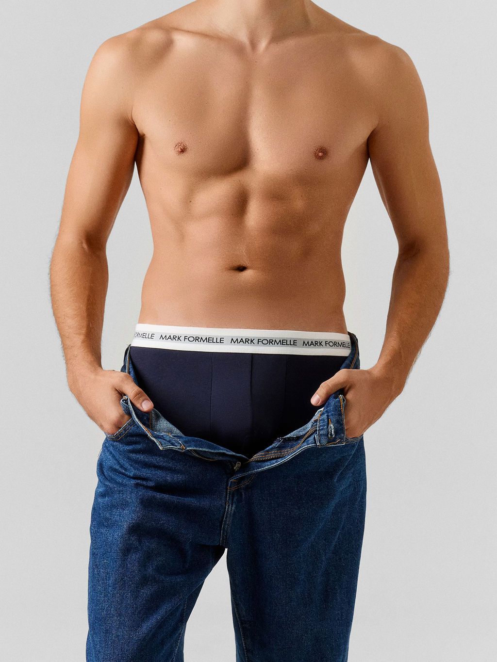 Цена за 2 штуки! Трусы боксеры мужские синие - Mark formelle фото 6