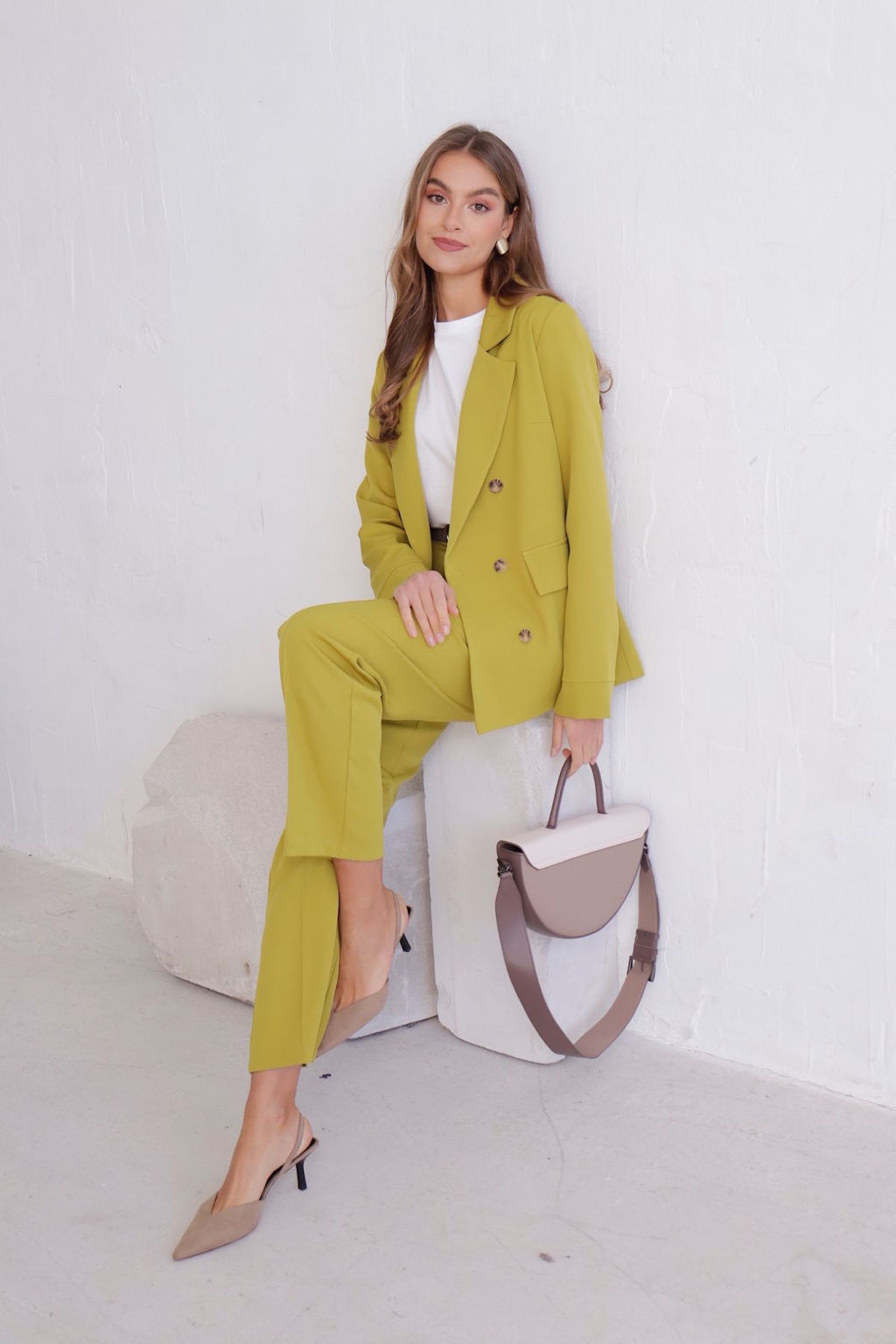 11725 Брюки со стрелками в цвете шартрез - Martichelli фото 19