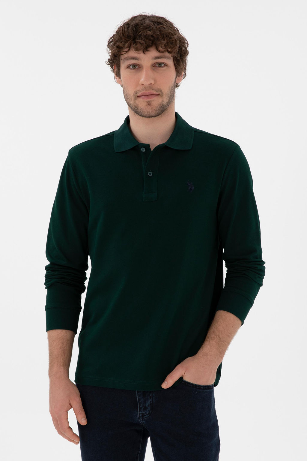 Мужская темно -зеленая базовая толстовка Неожиданная скидка в корзине