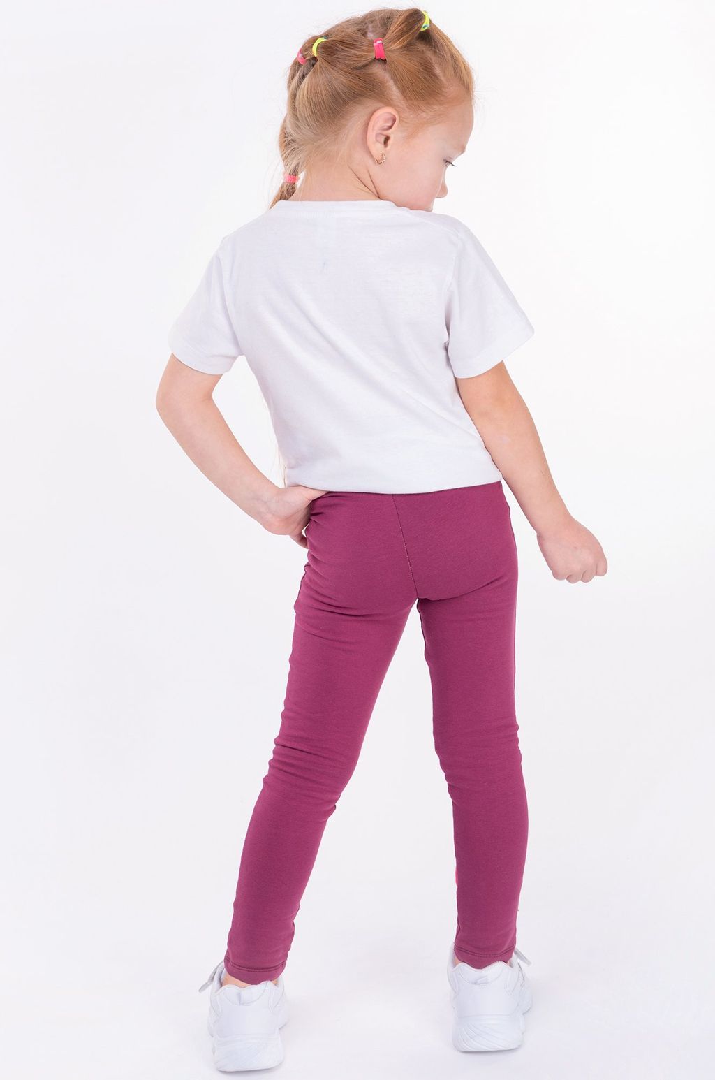 Лосины из футера двухнитки с начесом для девочки Bonito  фото 6