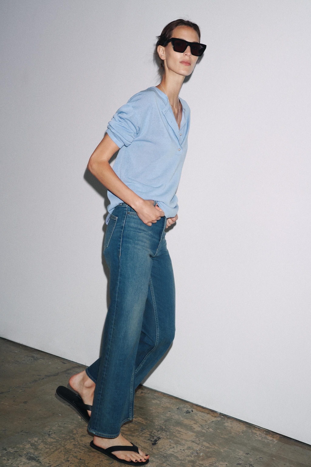 OVERSIZED PLAIN KNIT SWEATER - Zara фото 4