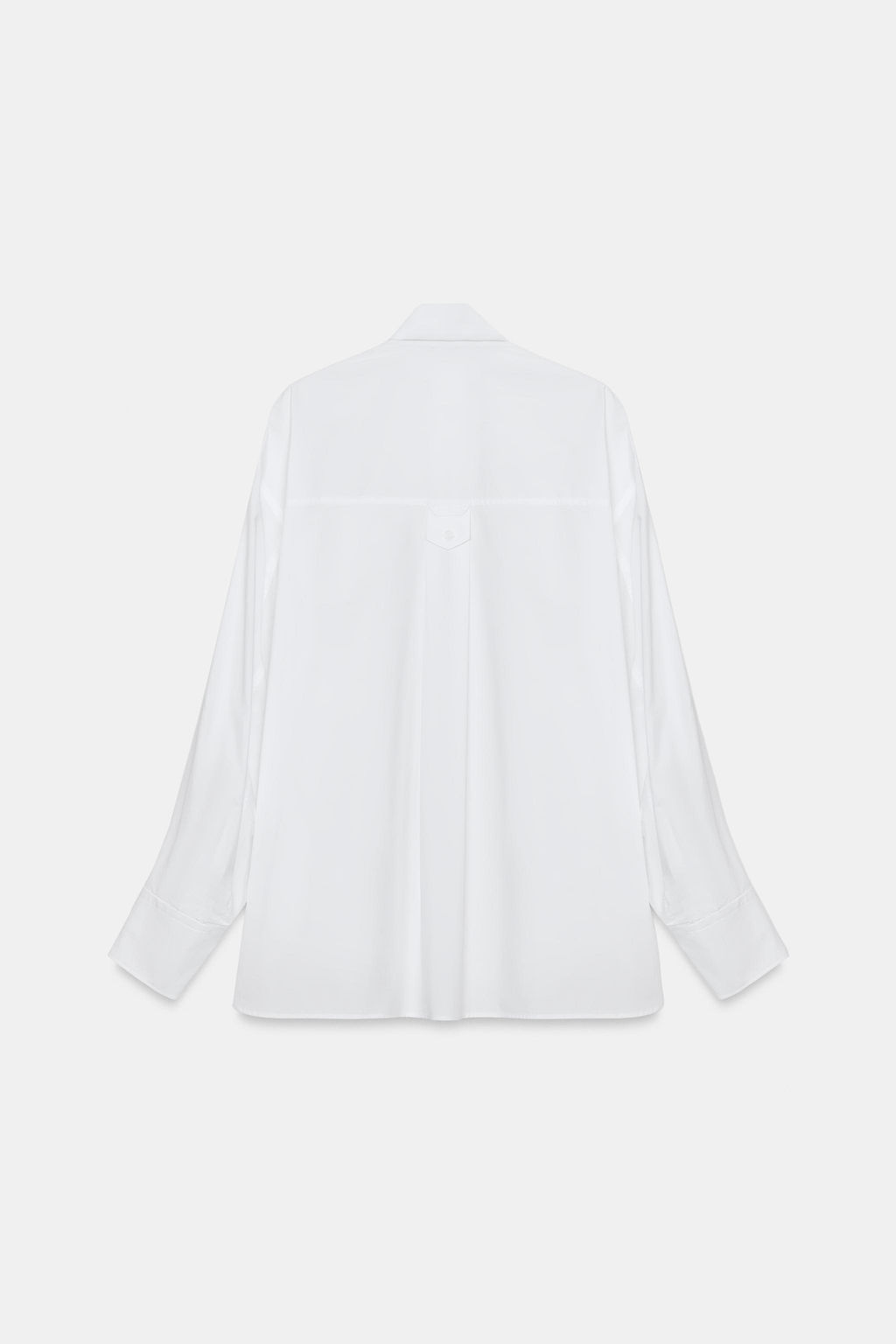 CAMISA OVERSIZE POPEL?N / Blanco - Zara фото 8