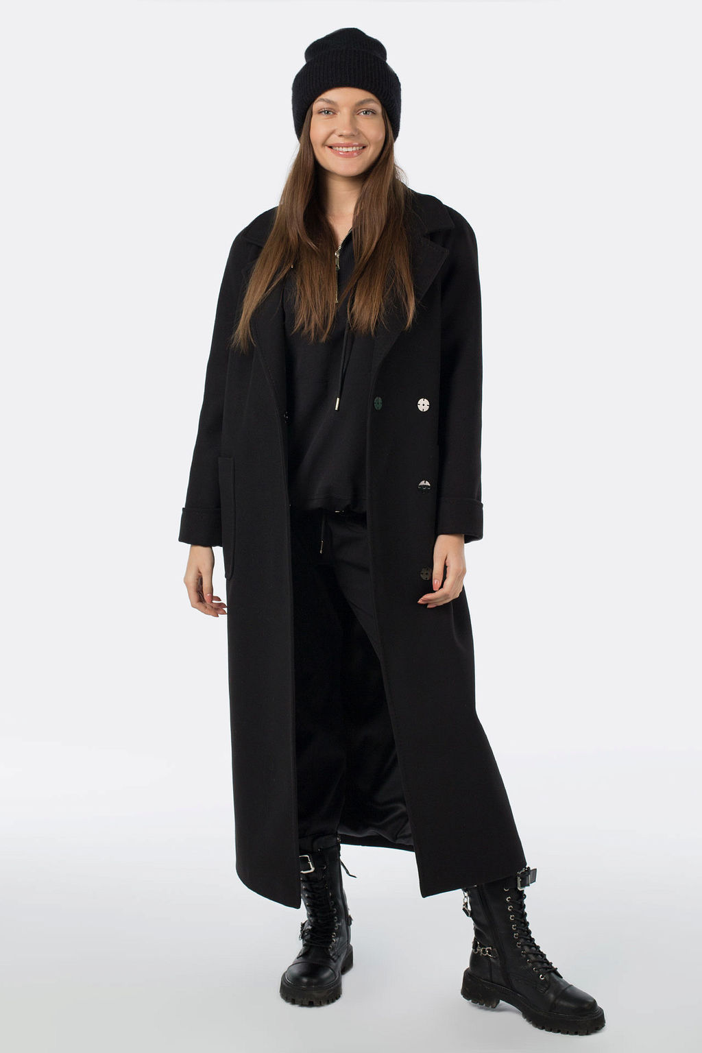 01-10818 Пальто женское демисезонное Classic Reserve (пояс) - El podio фото 2