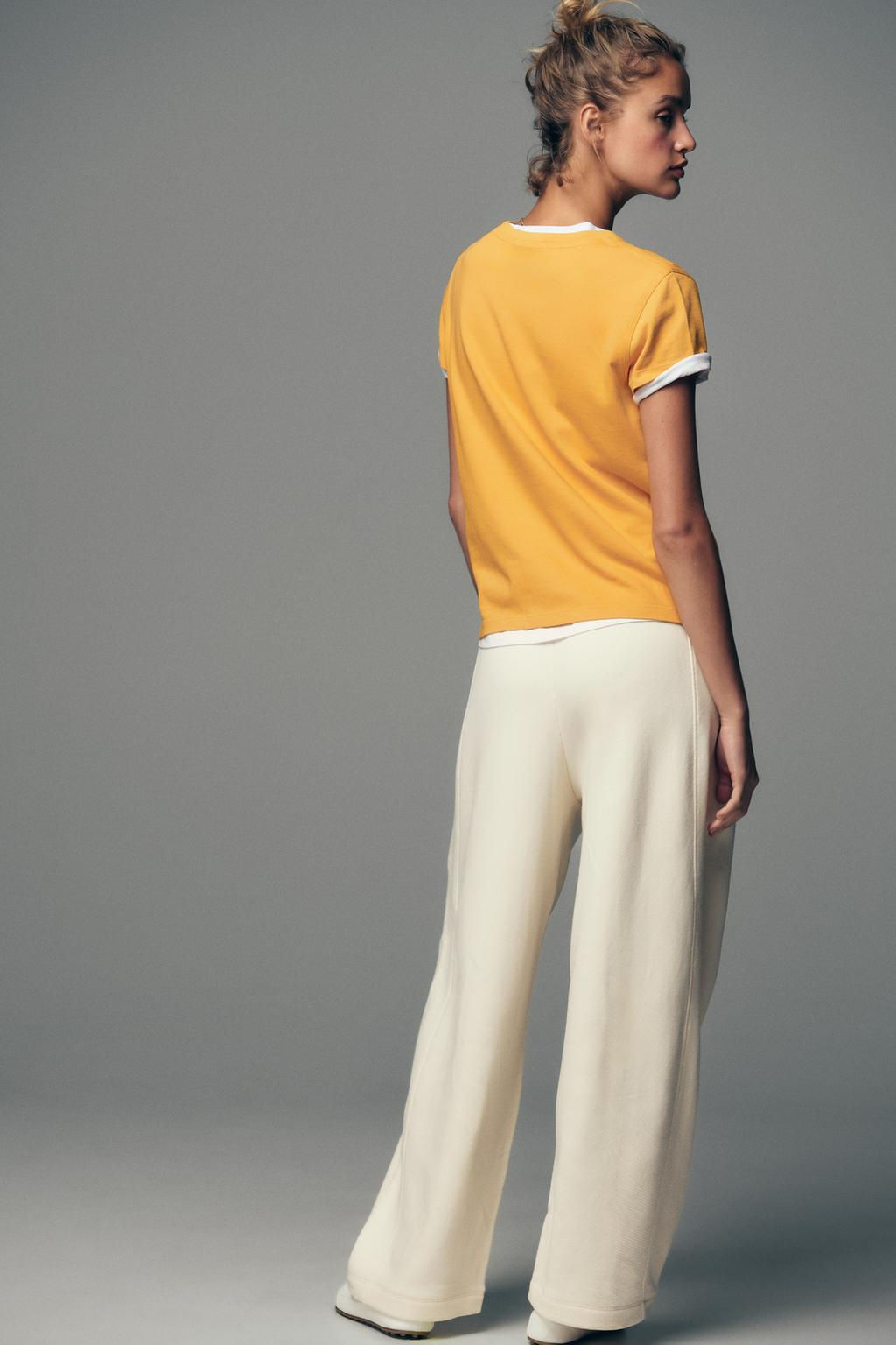 RUSTIC WIDE-LEG TROUSERS - Zara фото 3