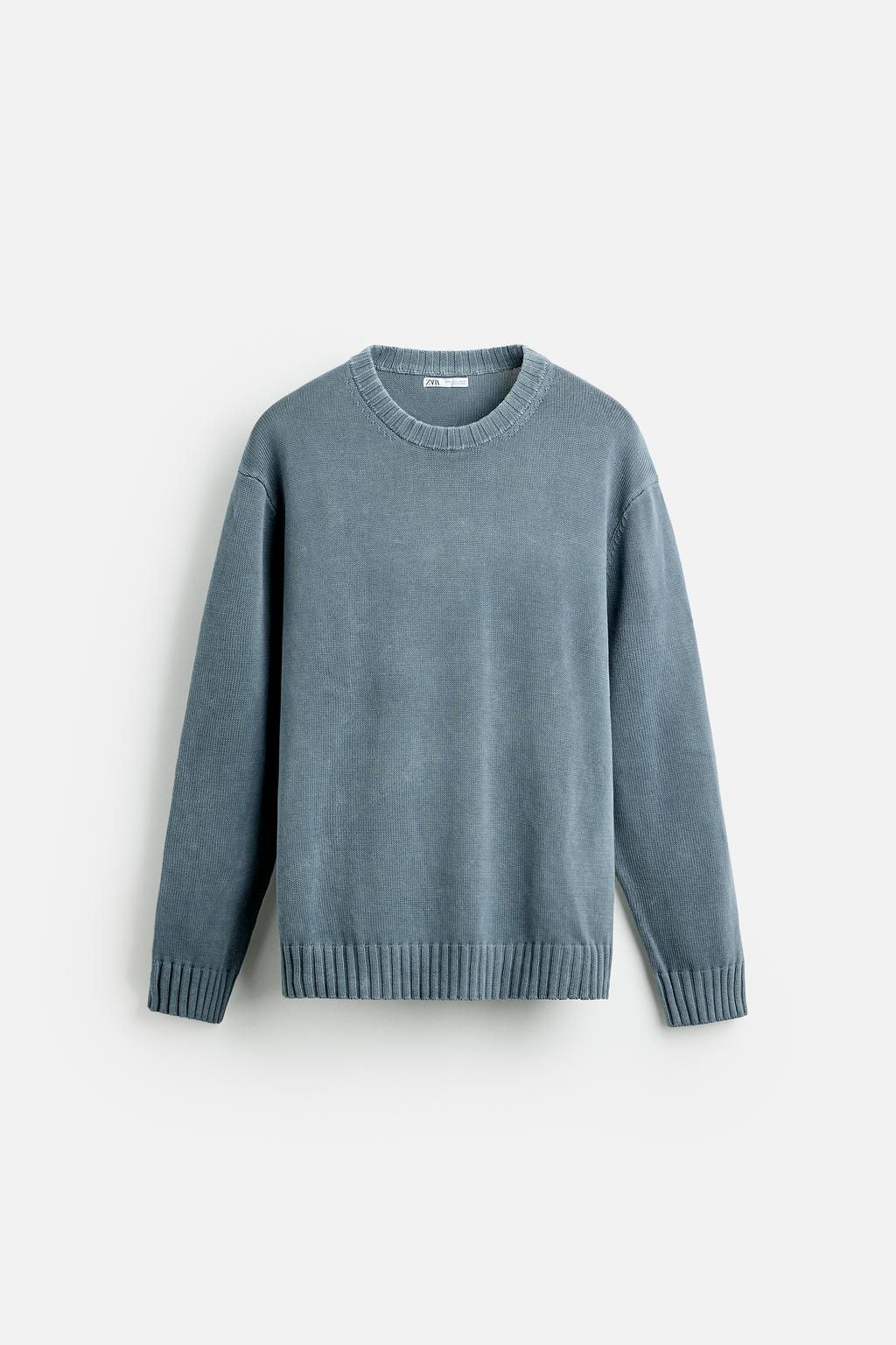 TEXTURED WASHED SWEATER - Zara фото 7