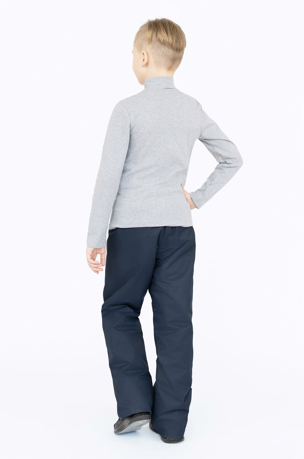 Брюки на поясе демисезонные синие