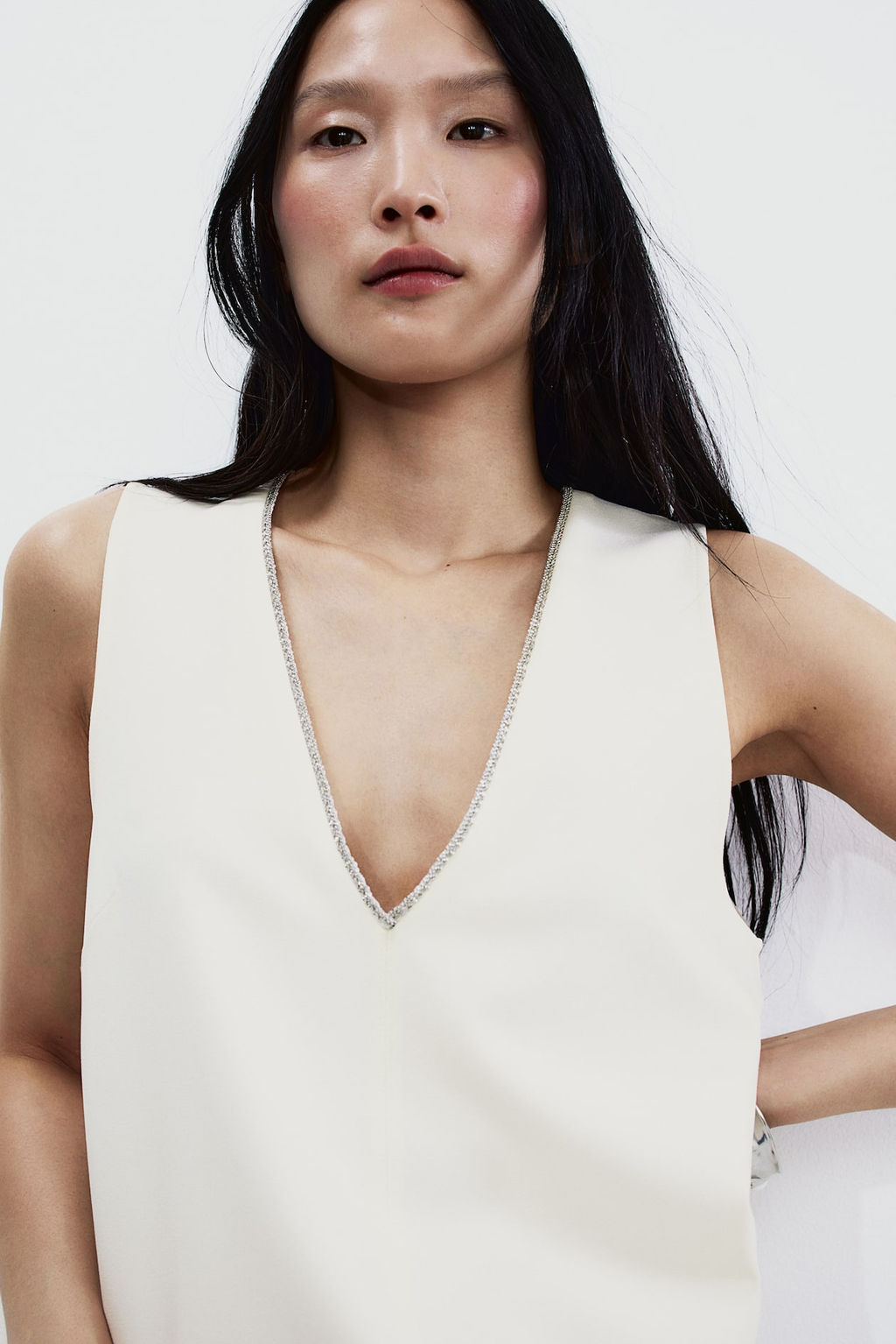 Vestido con escote de pico - H&m фото 3