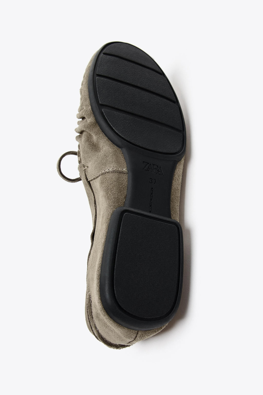 SPLIT SUEDE LOAFERS WITH TASSELS - Zara фото 6