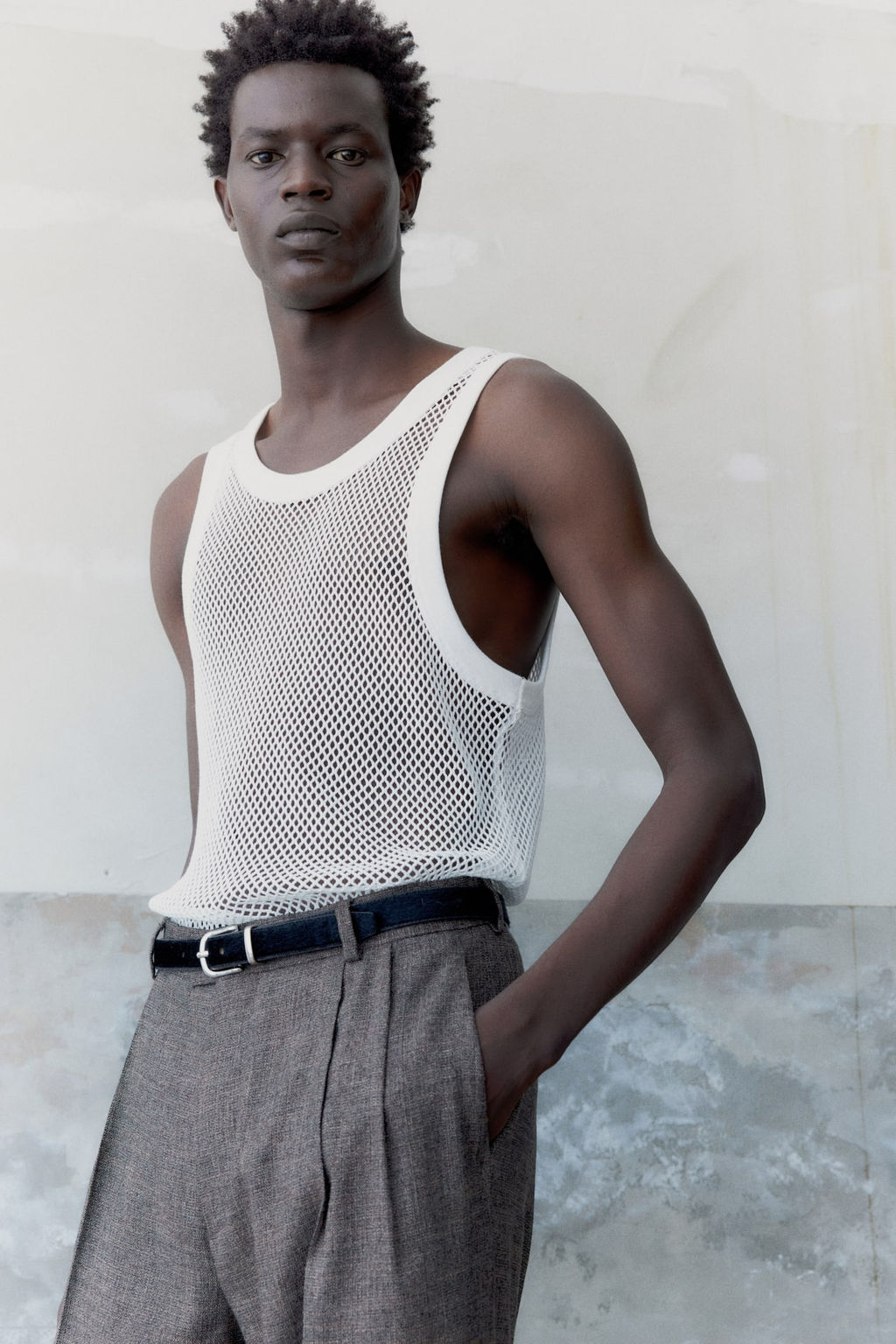 Camiseta sin mangas en malla - H&m фото 2