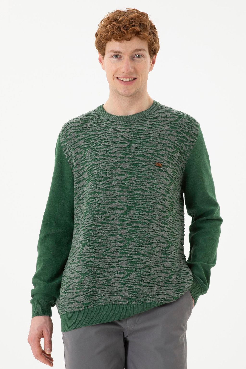 Мужской зеленый свитер - U.s. polo assn фото 8