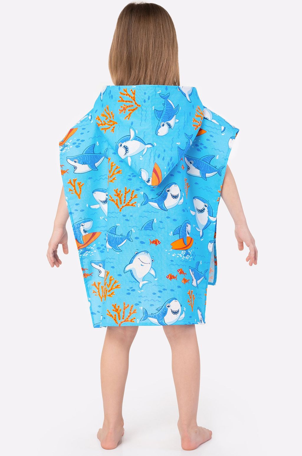 Халат-пончо детский вафельный Happy Fox Home  фото 10