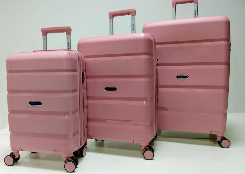 Набор из 3-х чемоданов 11192 Пыльно-розовый