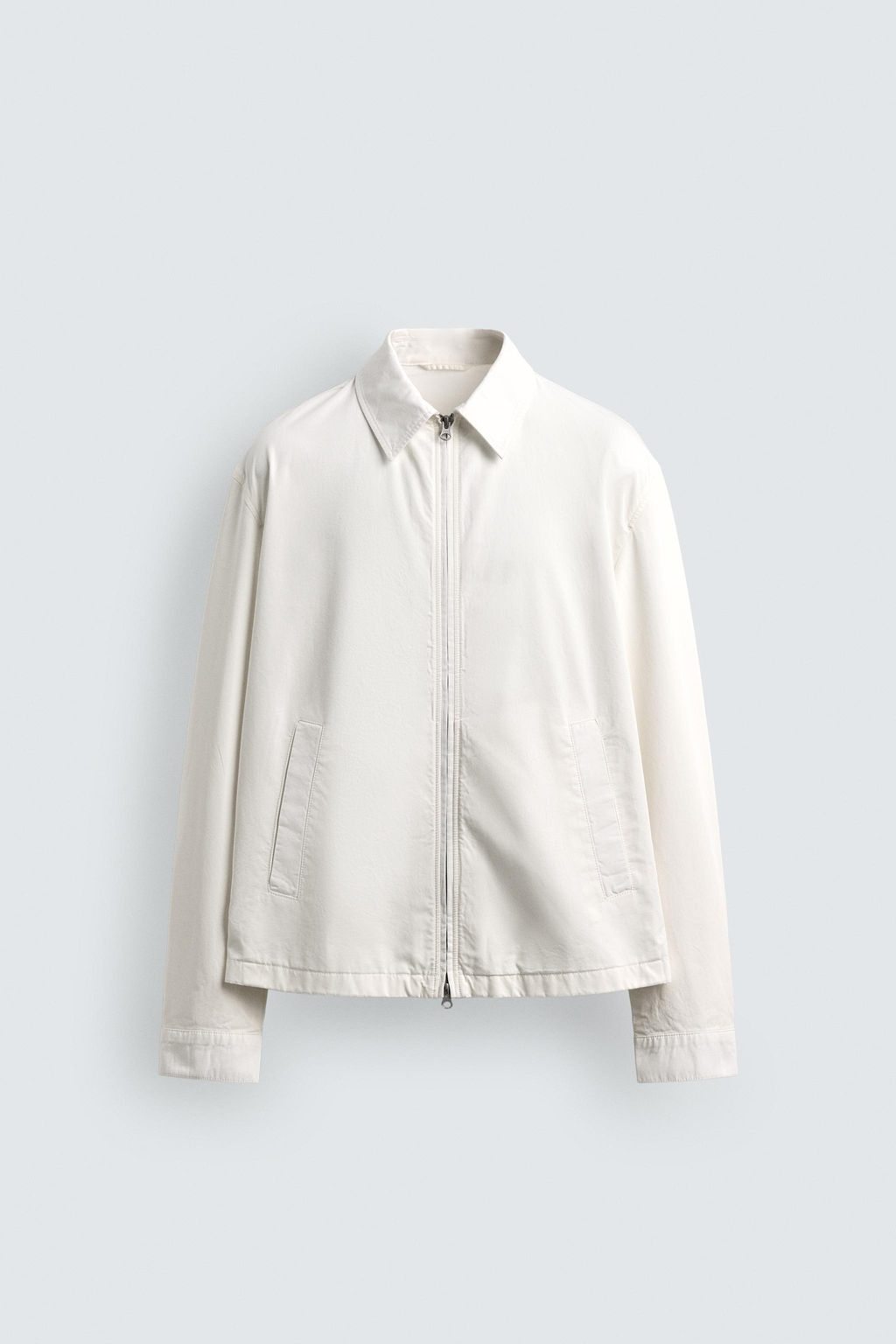 SOBRECAMISA REGULAR FIT CREMALLERA / Piedra - Zara фото 7