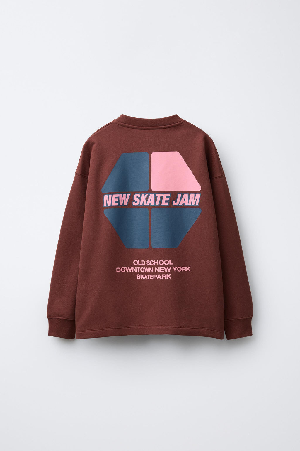 T-SHIRT WITH RAISED SLOGAN - Zara фото 2