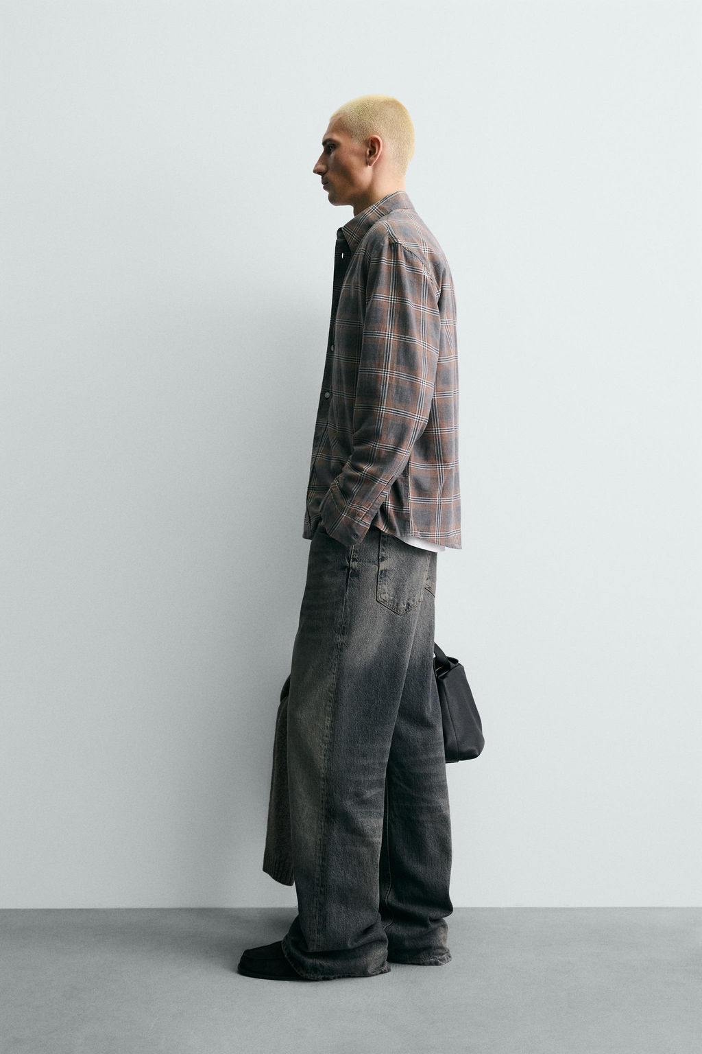 RELAXED FIT CHECK SHIRT - Zara фото 4