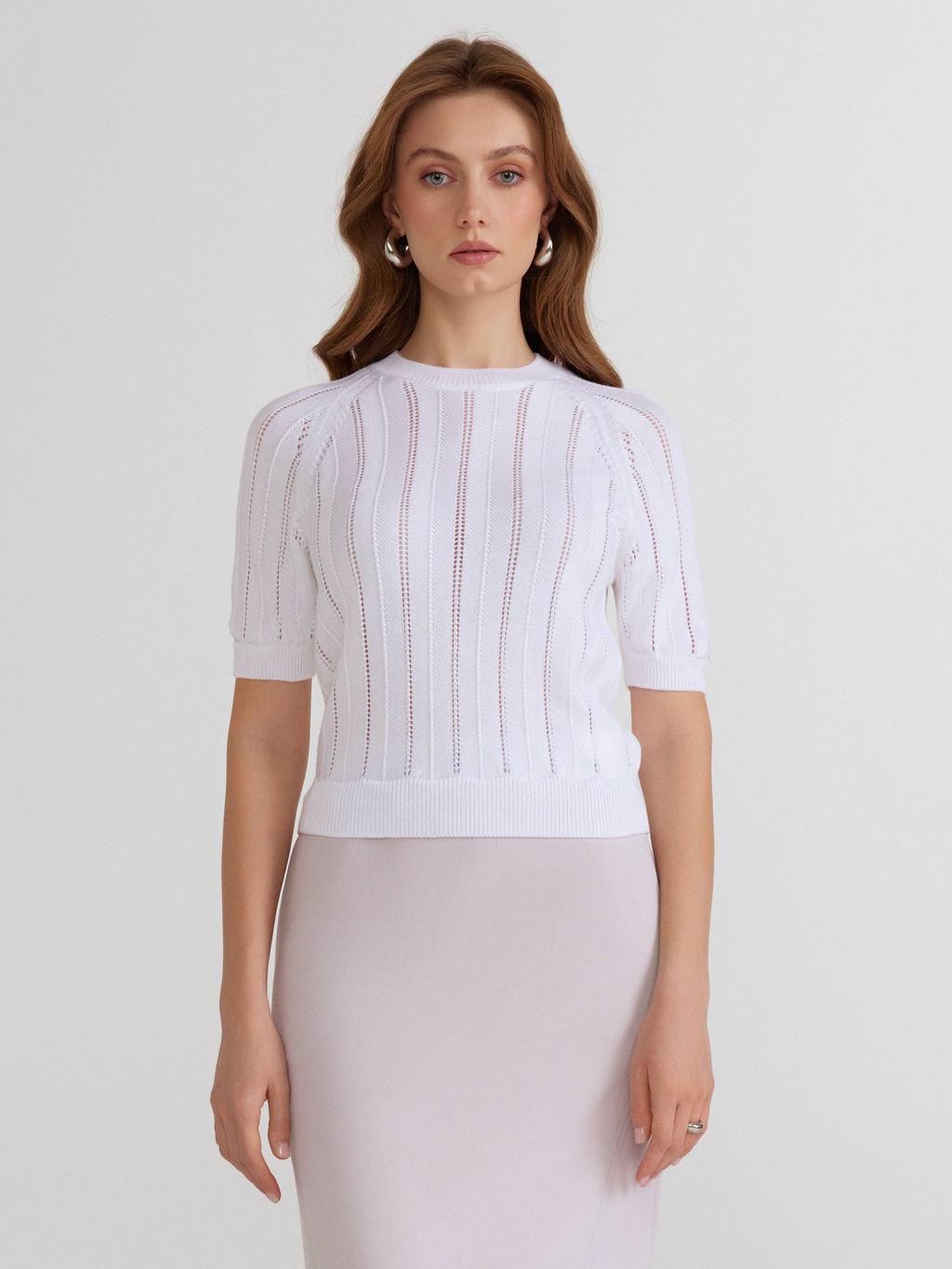 CONTE LDK2456 Джемпер женский white - Conte elegant фото 5