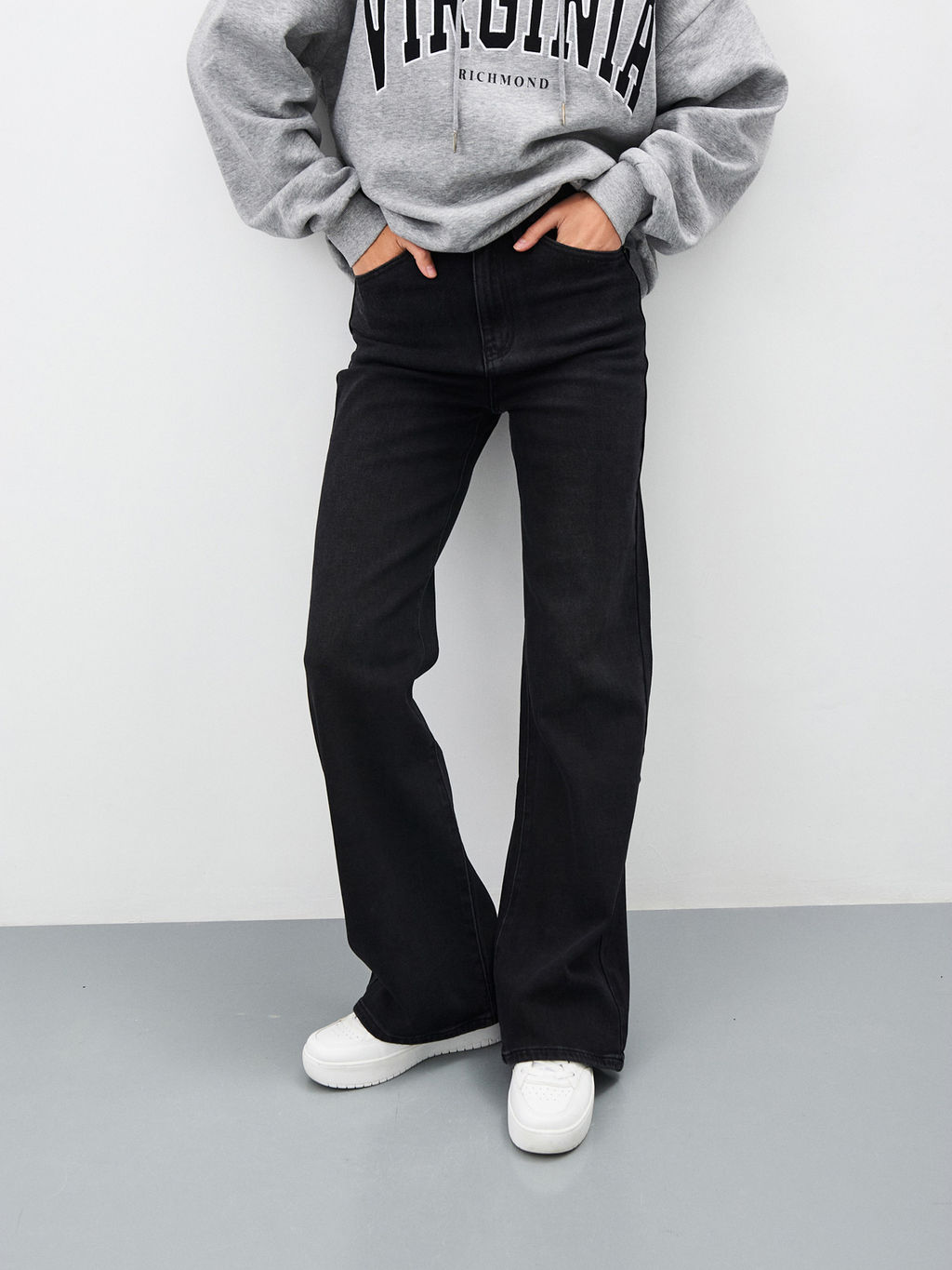 Женские Джинсы Утепленные WIDE LEG - Mossmore фото 11