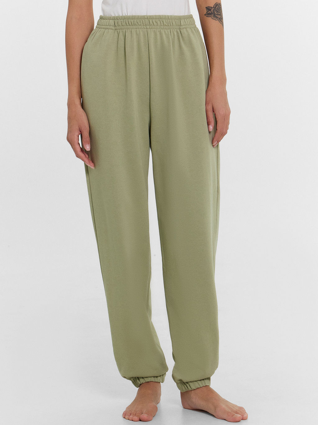 Брюки женские в зеленом оттенке зеленый чай 532384 - Mark formelle фото 2