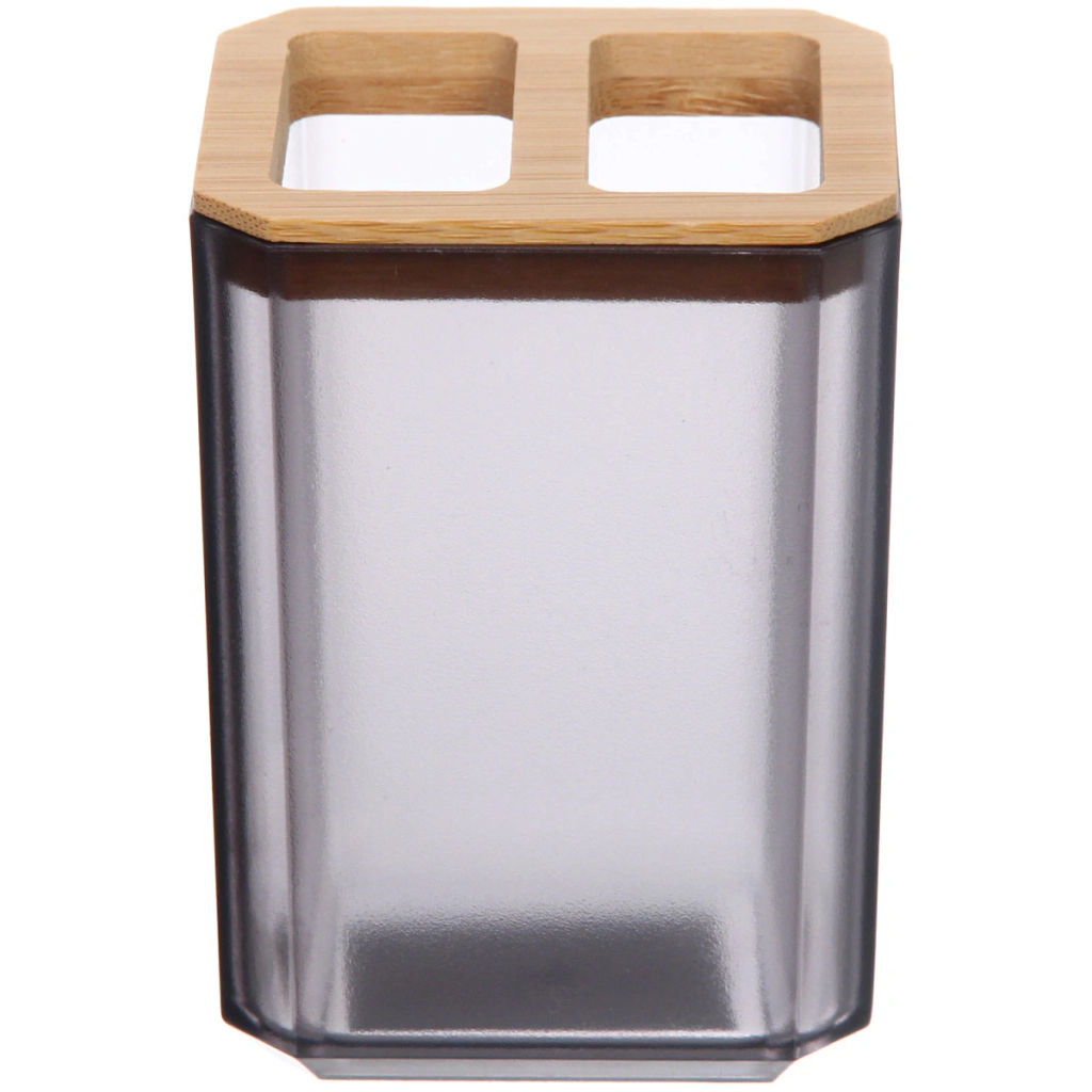 Цена за 3 шт. Подставка для зубных щеток "Квадро" серая