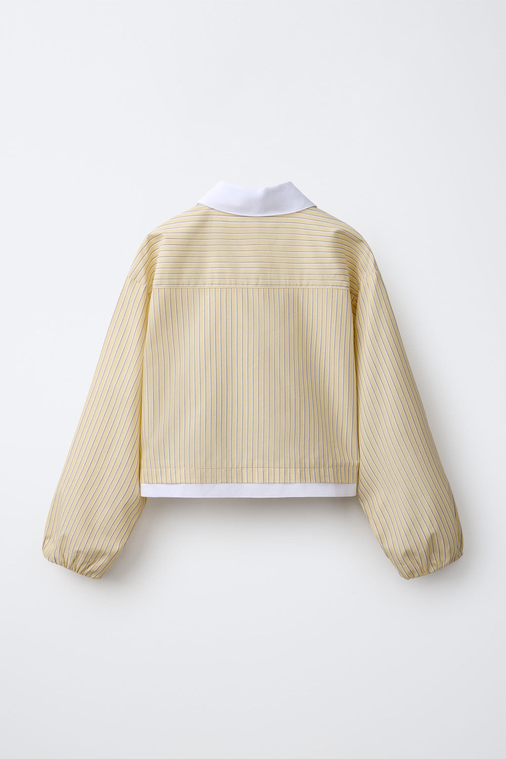 CAMISA RAYAS GLOBO / Amarillo - Zara фото 4