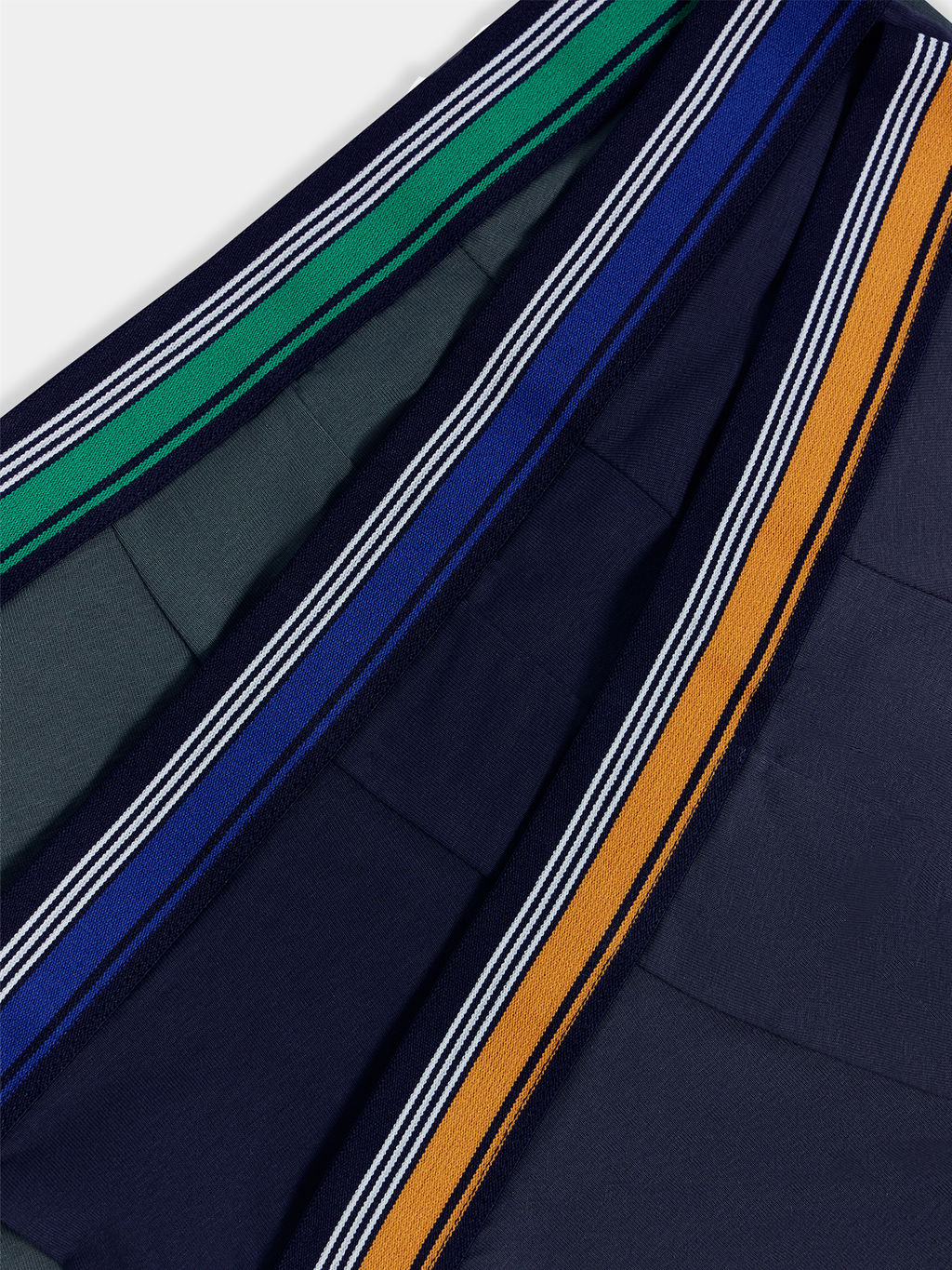 Трусы мужские боксеры мультипак (3 шт.) в сером цвете графит +морской +темный лес 411215-3 - Mark formelle фото 7