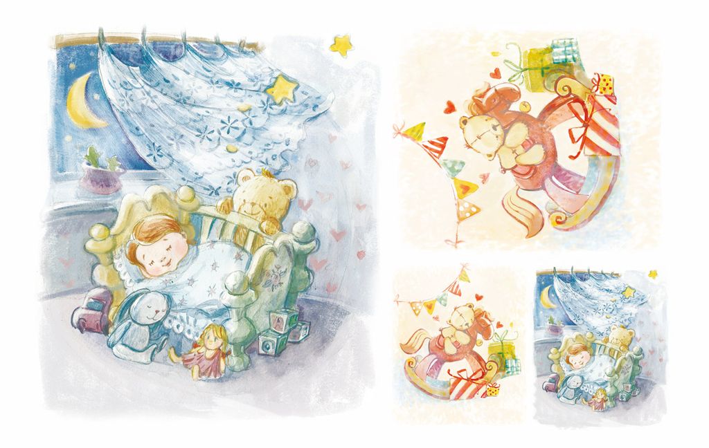 Love2art бумага рисовая KPR/R 32 x 22 см СК/Распродажа 0005 Спят усталые игрушки