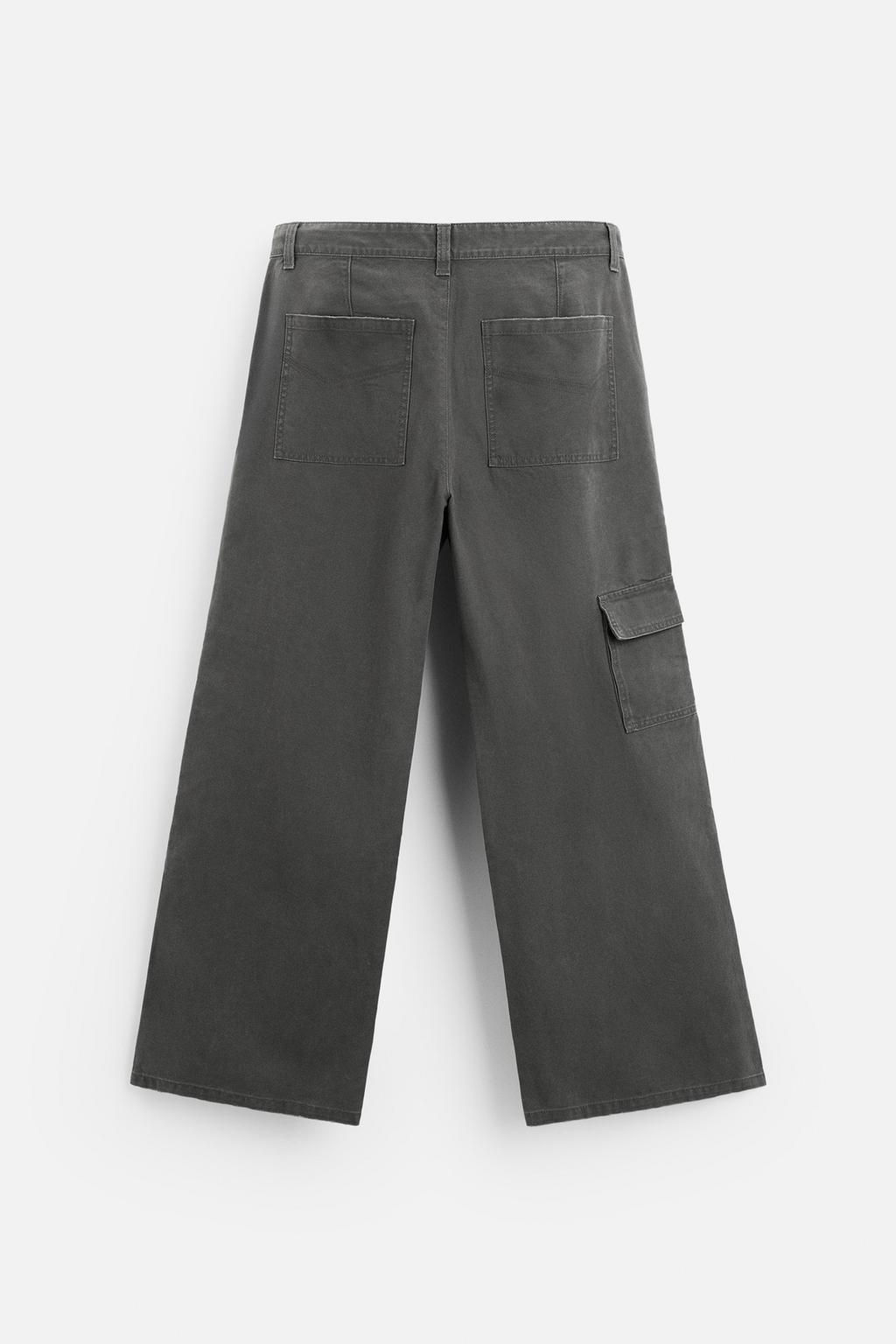 RELAXED FIT WASHED TROUSERS - Zara фото 7