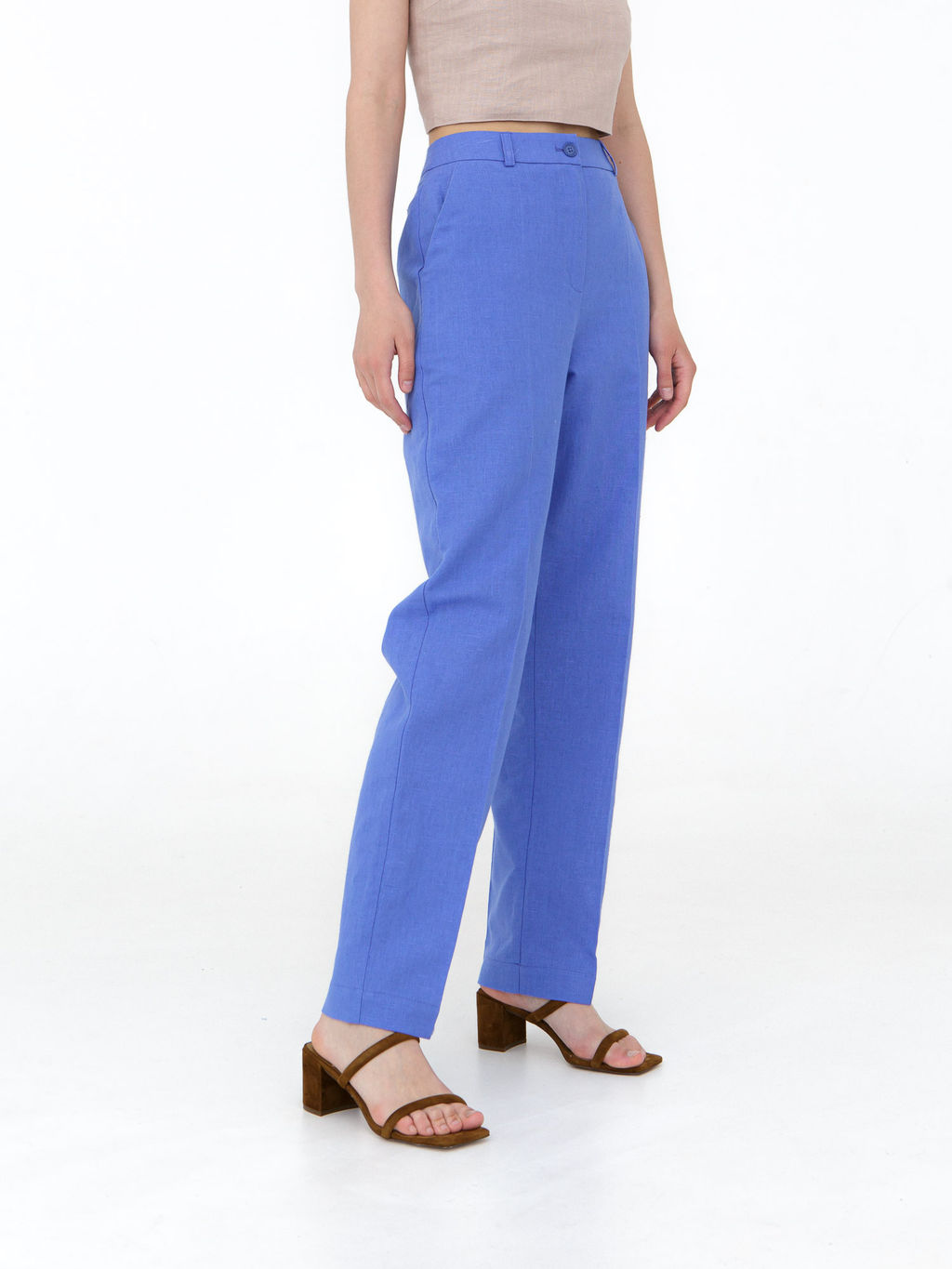 Брюки женские КЛ-7809-ИЛ23 василек
