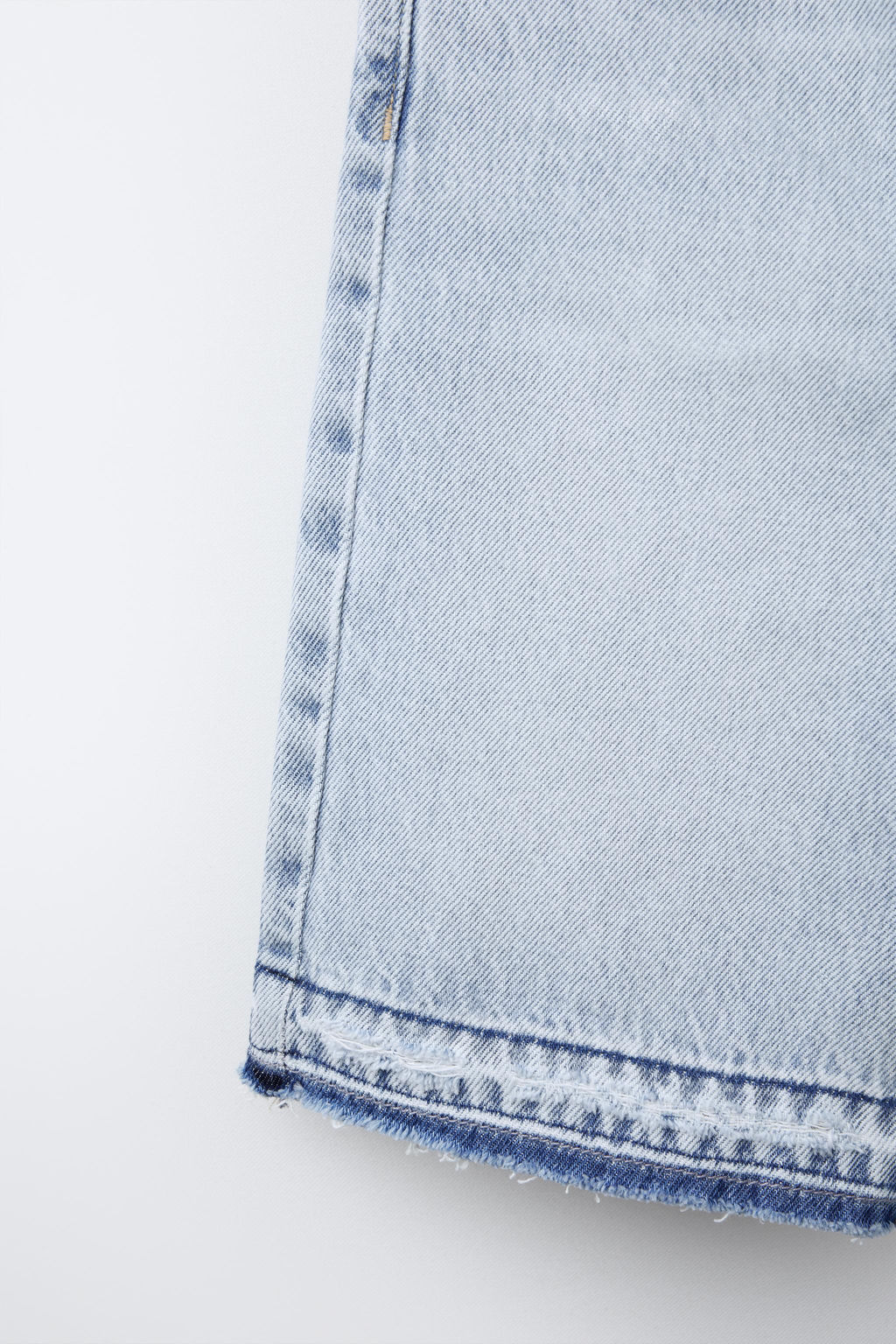 RELAXED BAGGY DENIM BERMUDA SHORTS - Zara фото 6